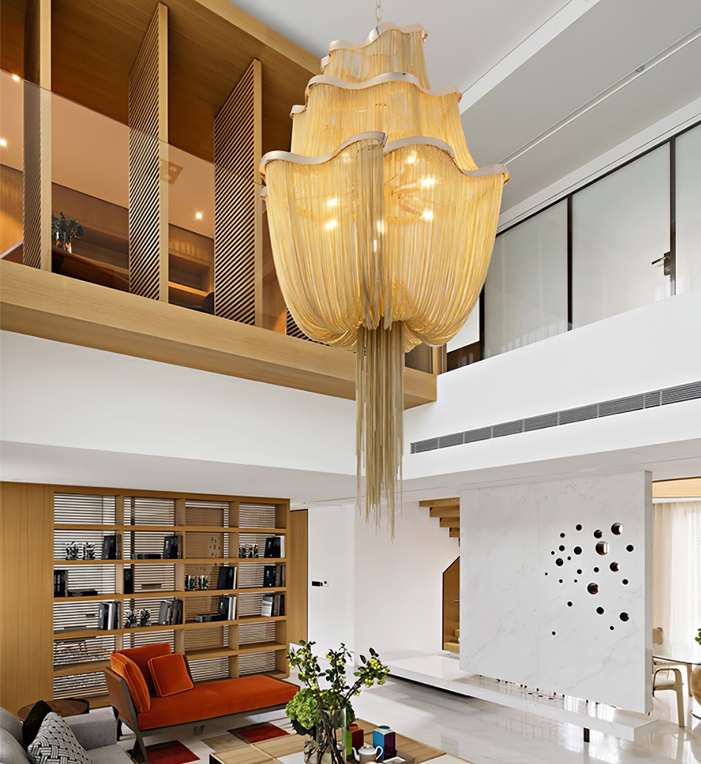 Chains Shimmering Chandelier - YIOSI