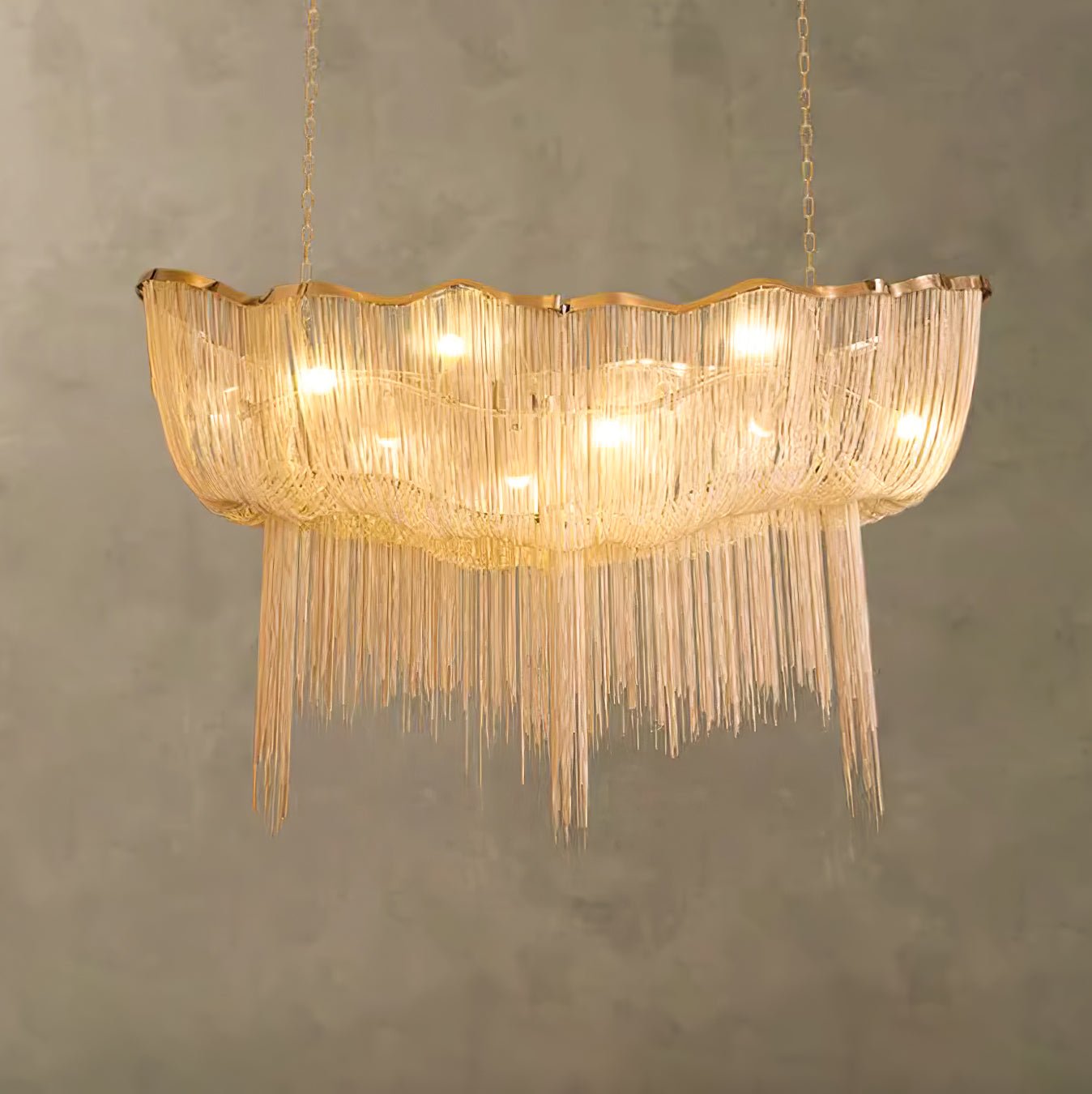 Chains Shimmering Chandelier - YIOSI