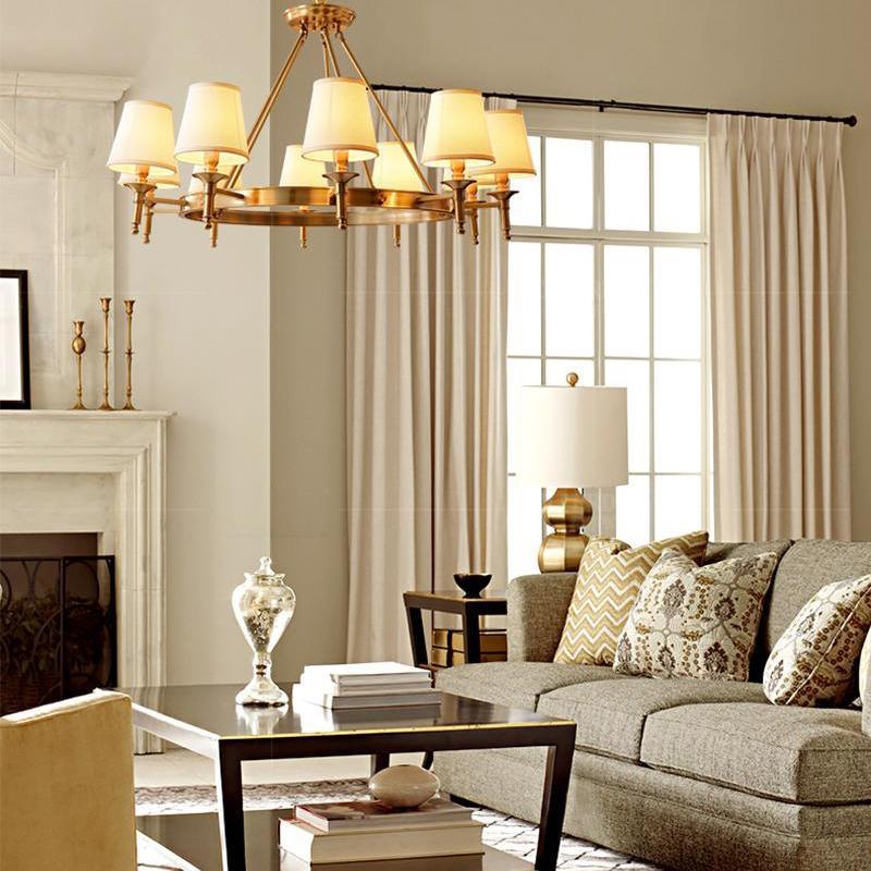 Antique Brass Chandelier - YIOSI