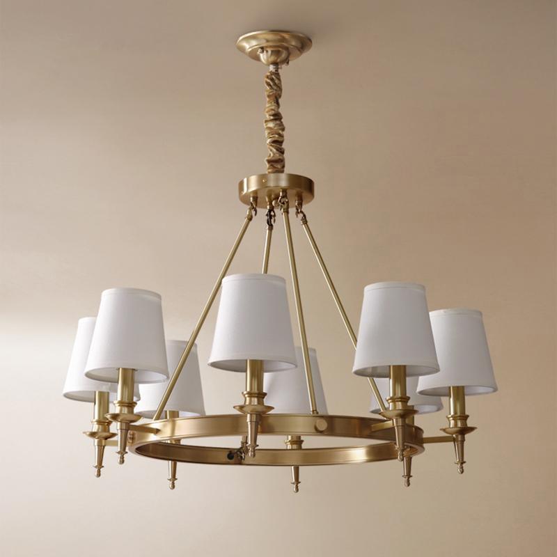 Antique Brass Chandelier - YIOSI