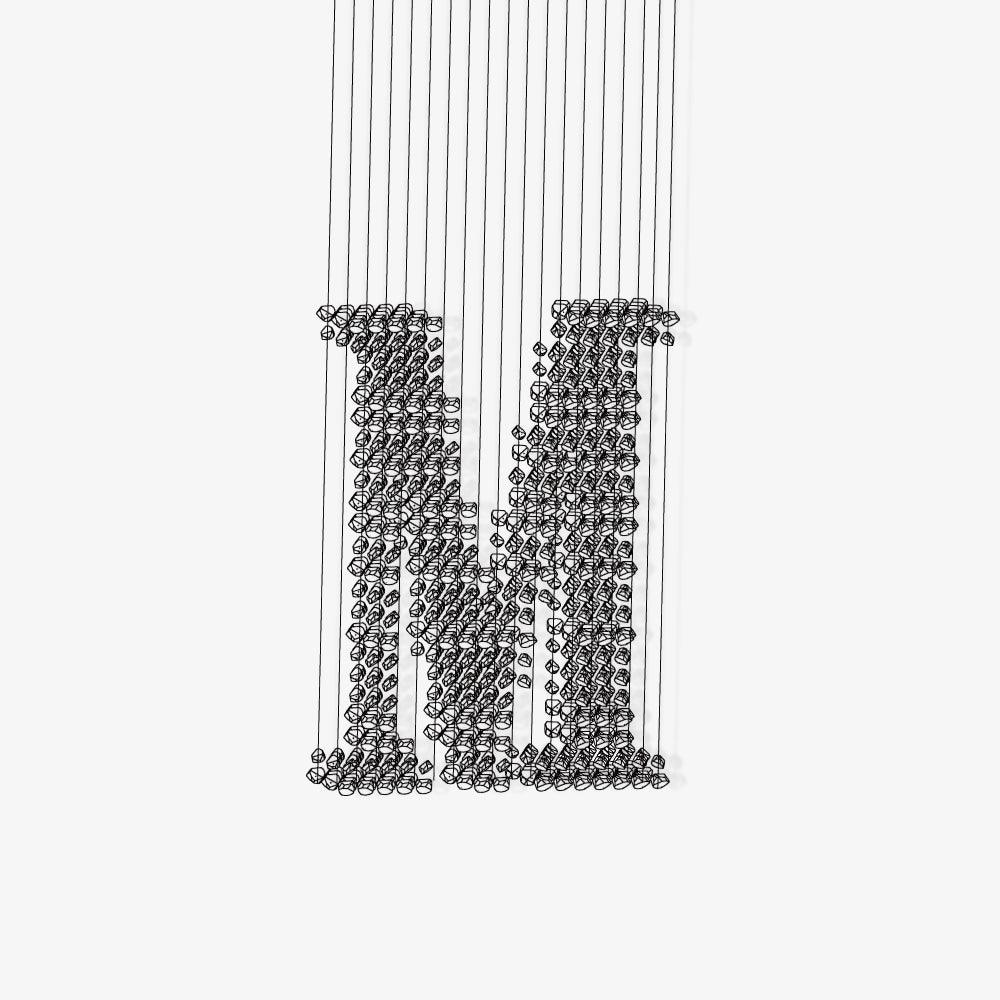 Charcoal Chandeliers M - YIOSI