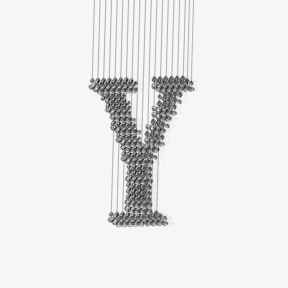 Charcoal Chandeliers Y - YIOSI