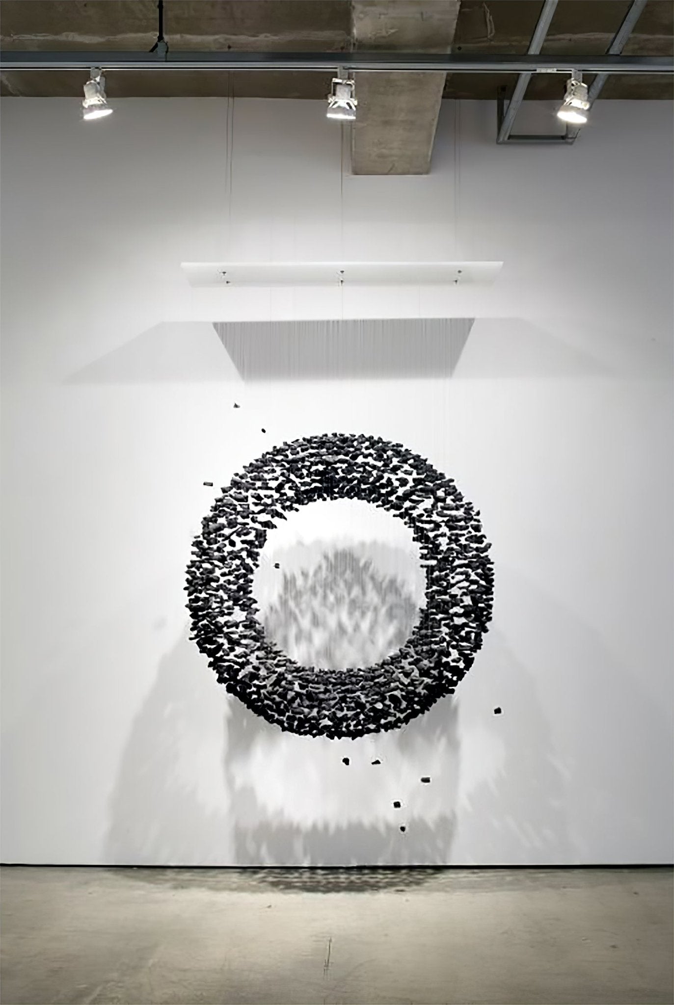 Charcoal Cascade Pixel Chandelier - YIOSI