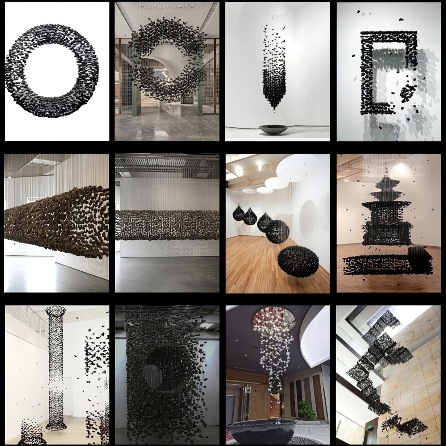 Charcoal Shape O Chandelier - YIOSI