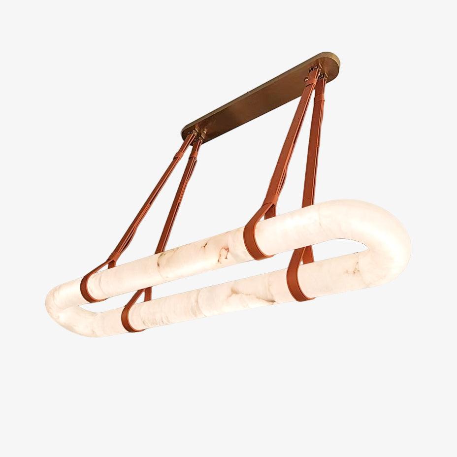 Circle Alabaster Chandelier - YIOSI