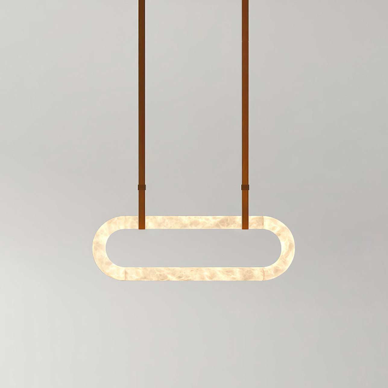 Circle Alabaster Chandelier - YIOSI