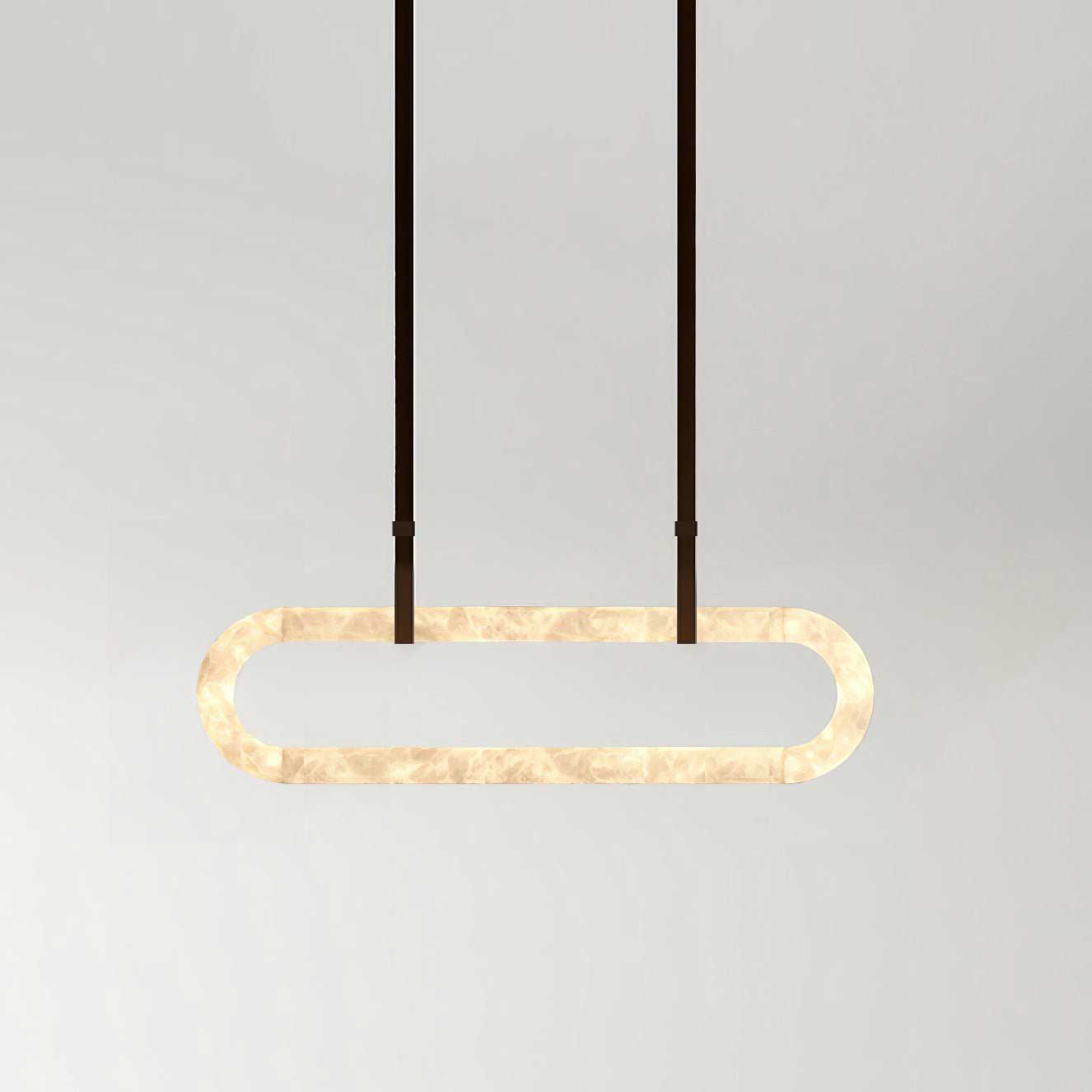 Circle Alabaster Chandelier - YIOSI