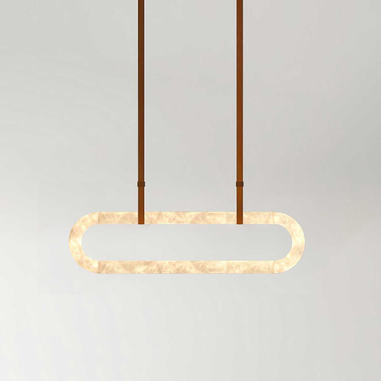 Circle Alabaster Chandelier - YIOSI