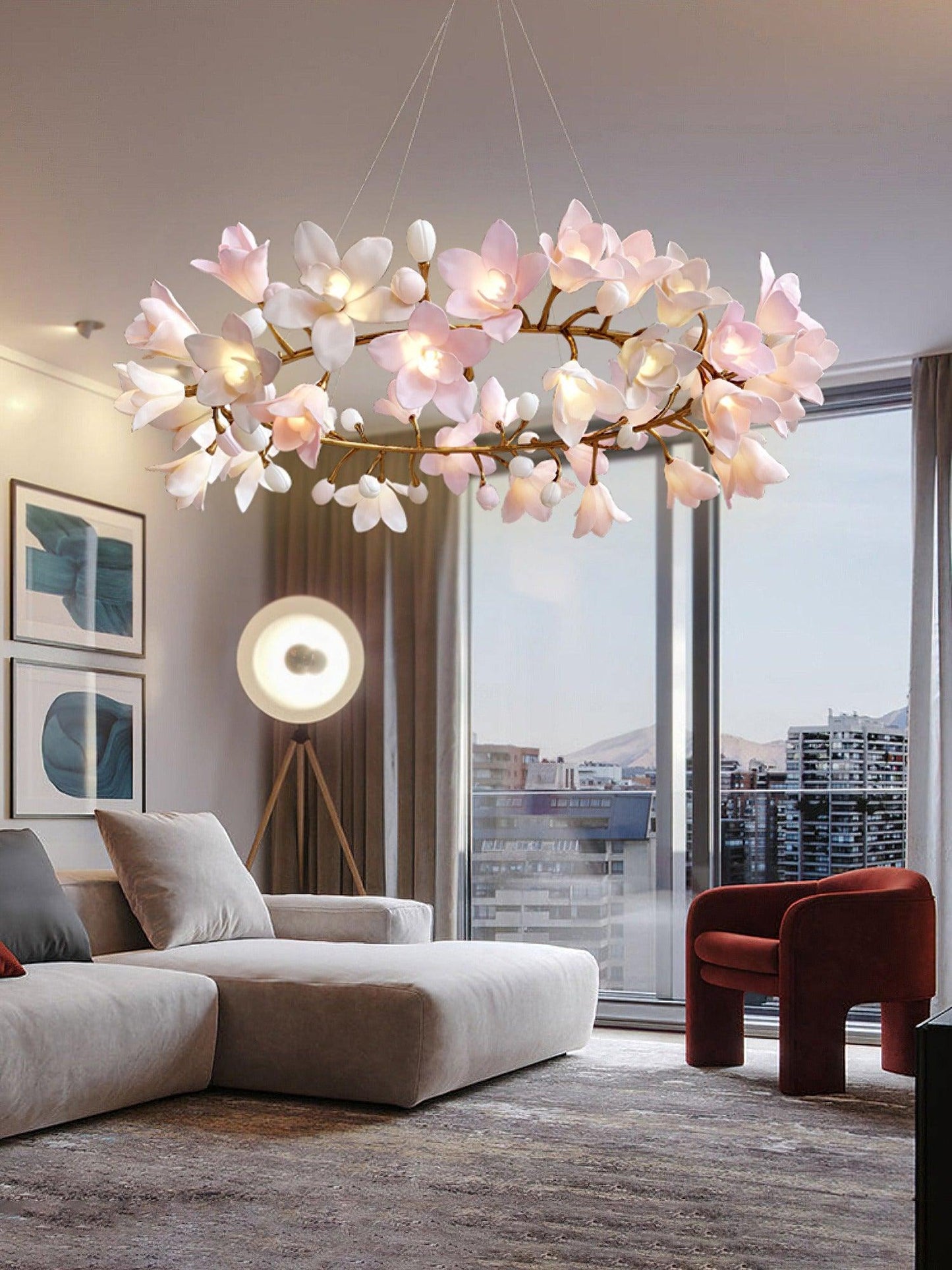 Circular Blossom Chandelier - YIOSI