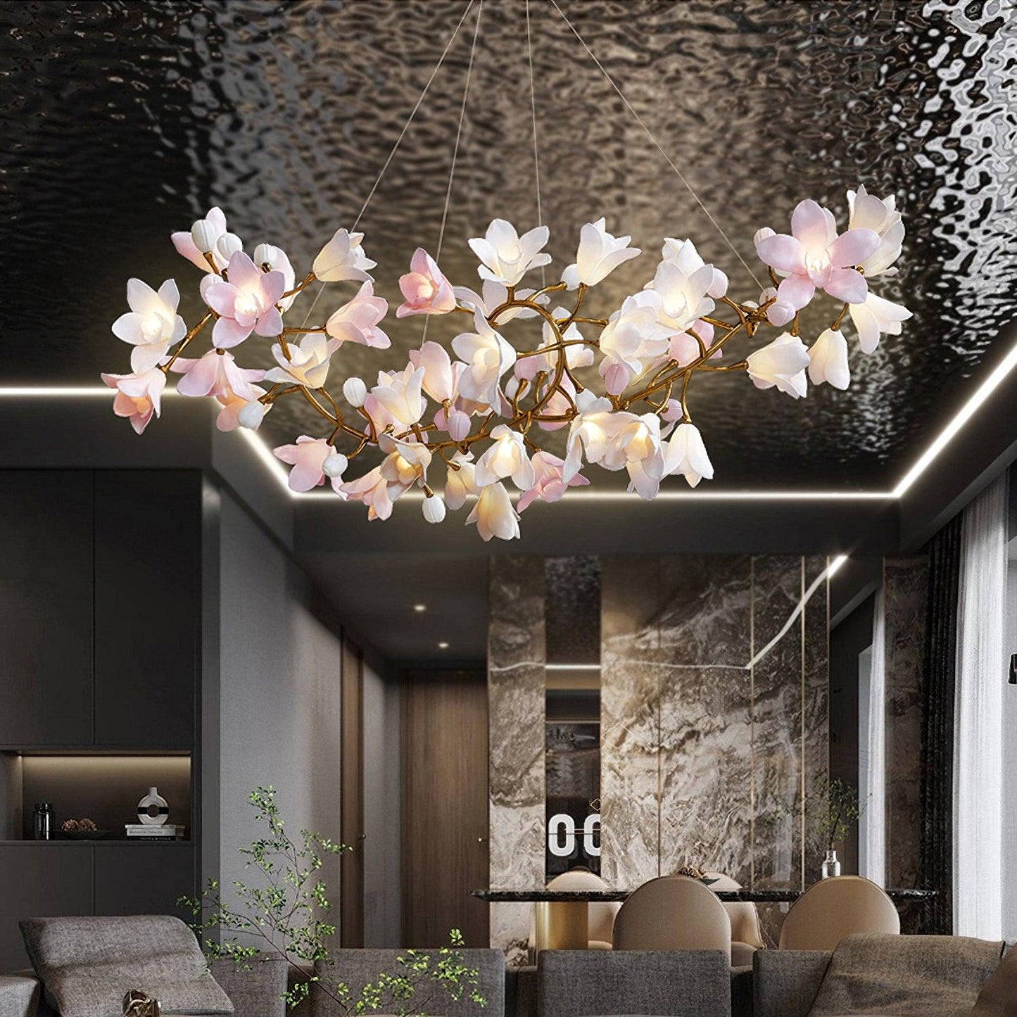 Circular Blossom Chandelier - YIOSI