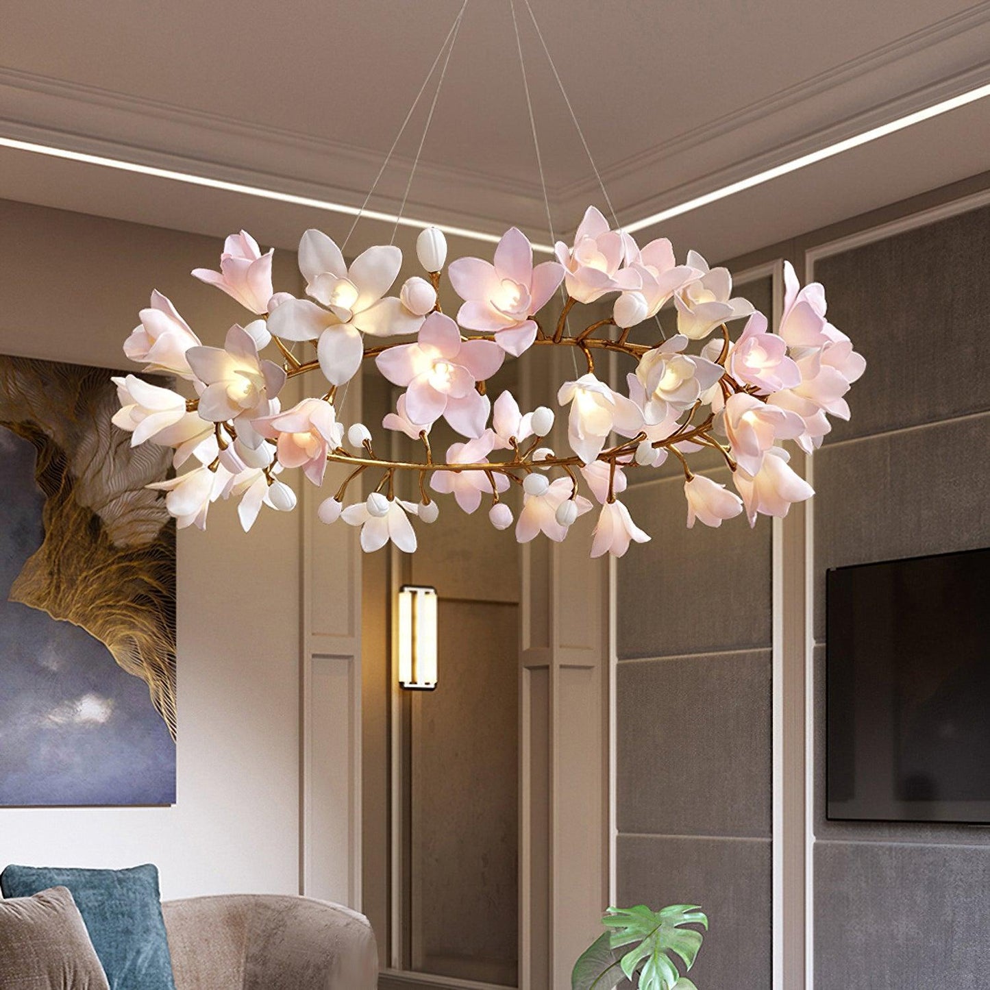 Circular Blossom Chandelier - YIOSI