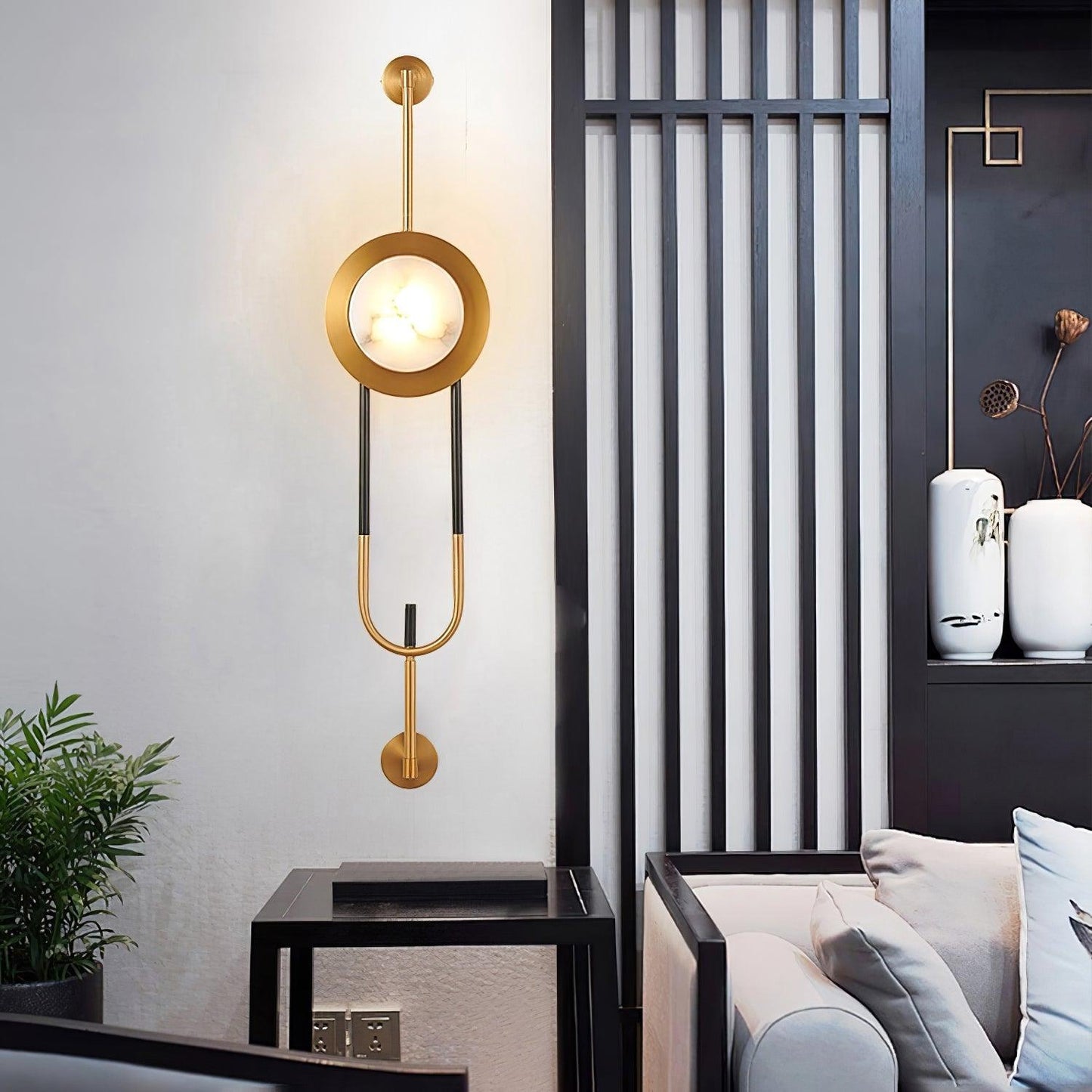 Circular Marble Wall Light - YIOSI