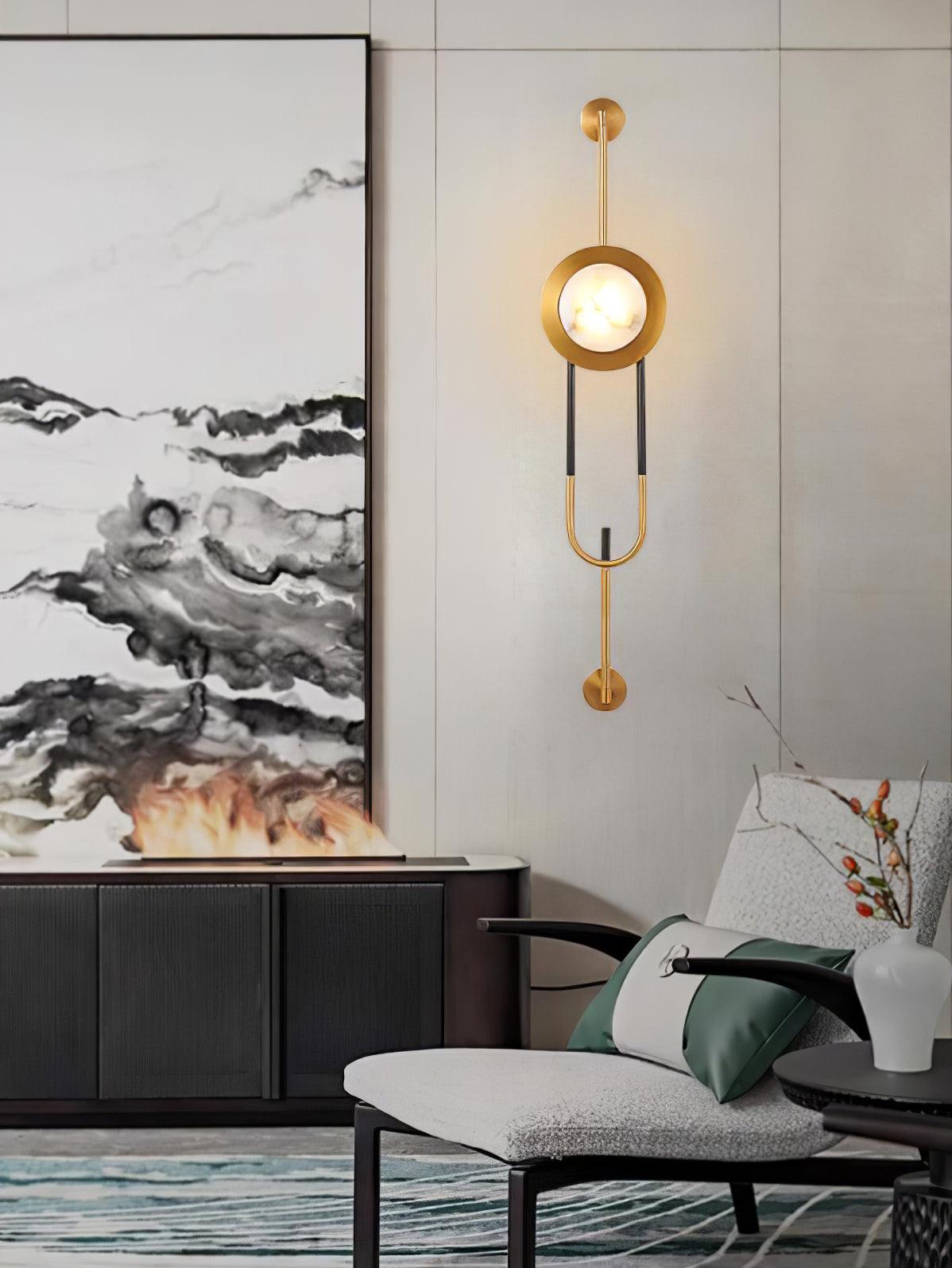 Circular Marble Wall Light - YIOSI