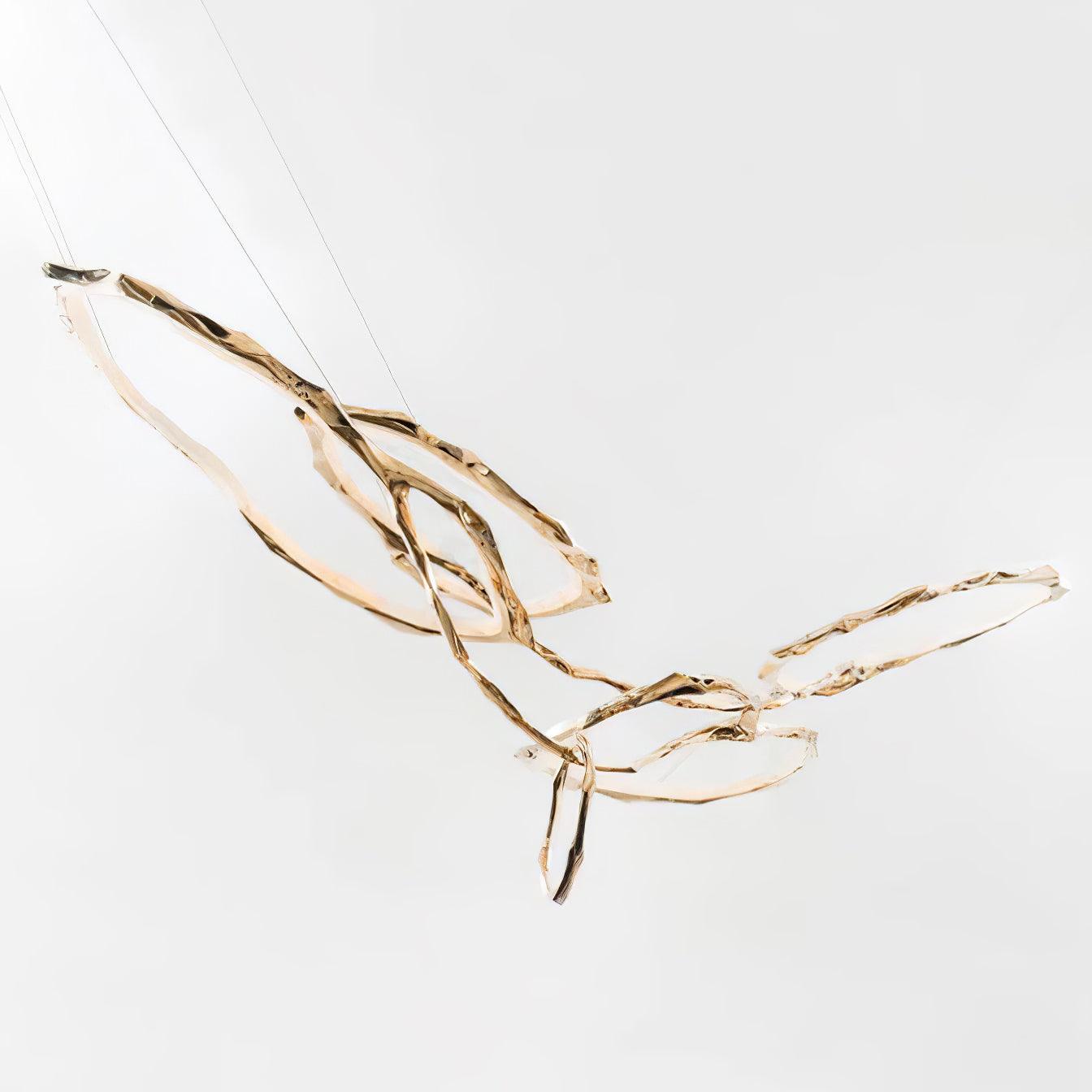 Cloud Rings Series Brass Chandelier - YIOSI