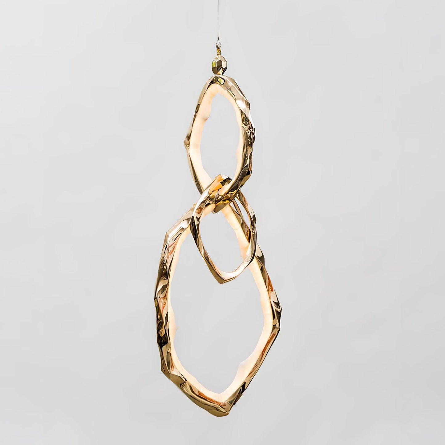 Cloud Rings Series Brass Chandelier - YIOSI