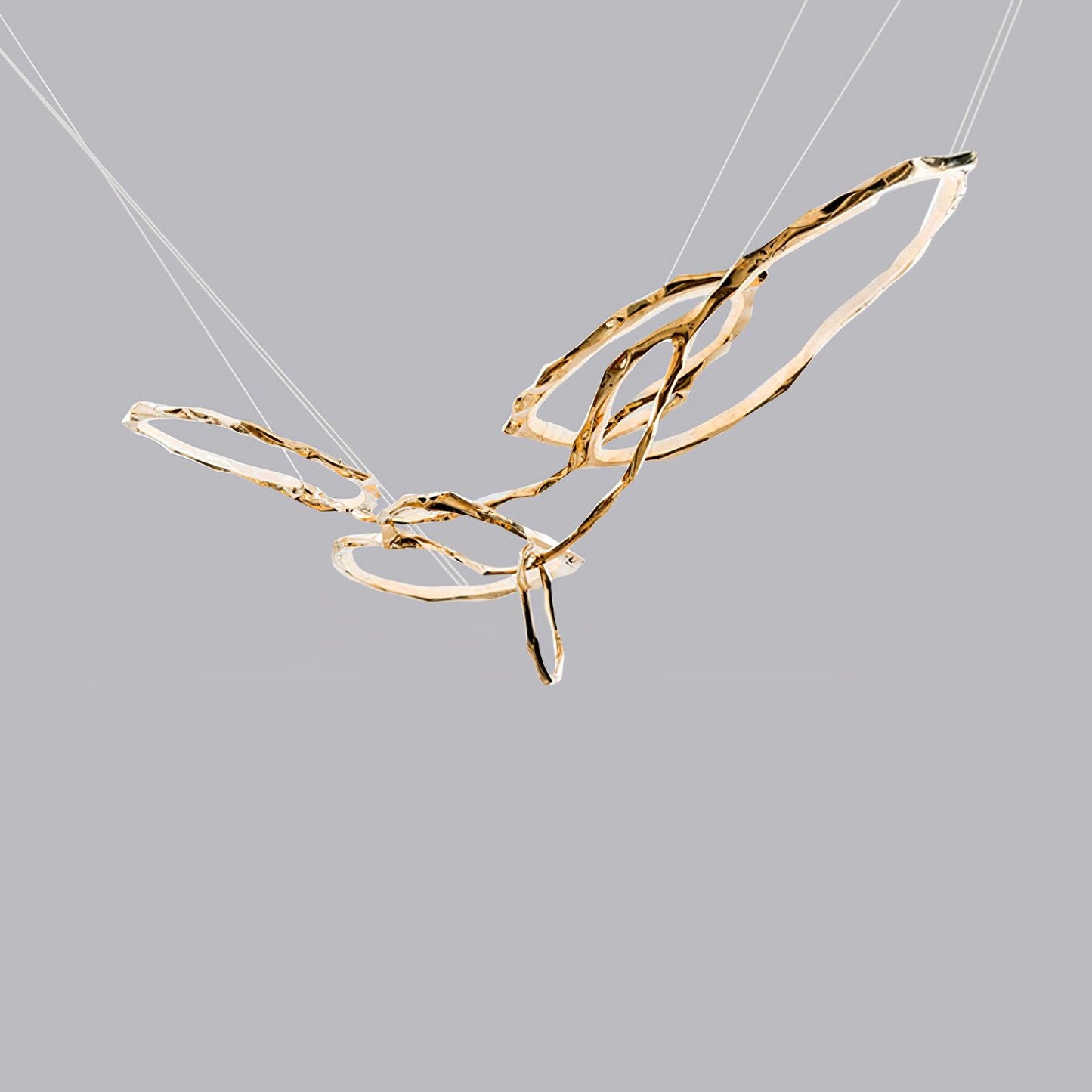 Cloud Rings Series Brass Chandelier - YIOSI