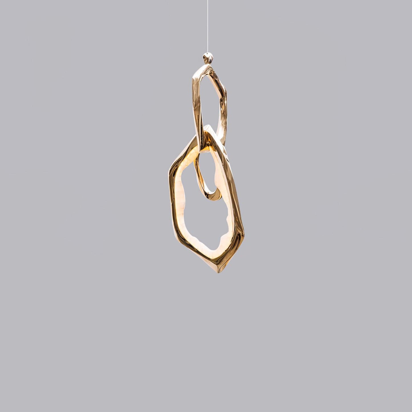 Cloud Rings Series Brass Chandelier - YIOSI