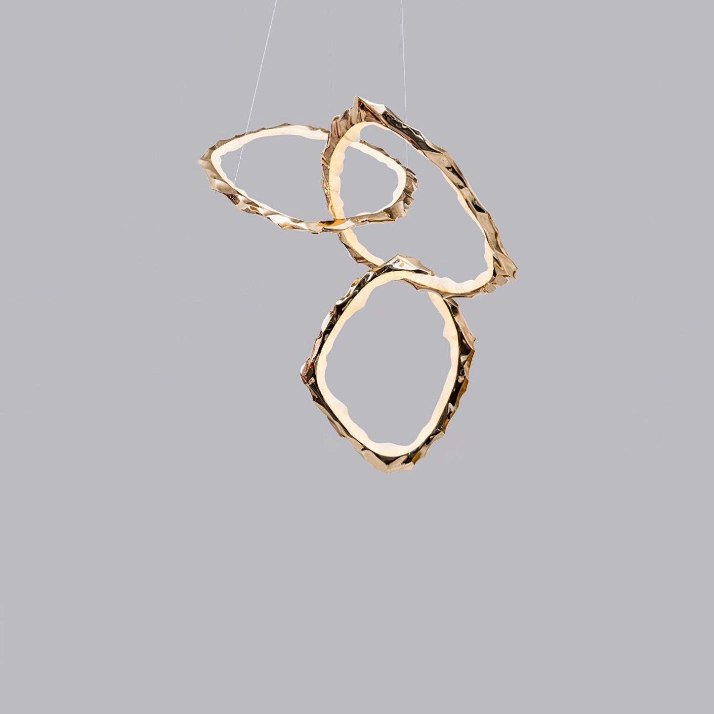 Cloud Rings Series Brass Chandelier - YIOSI
