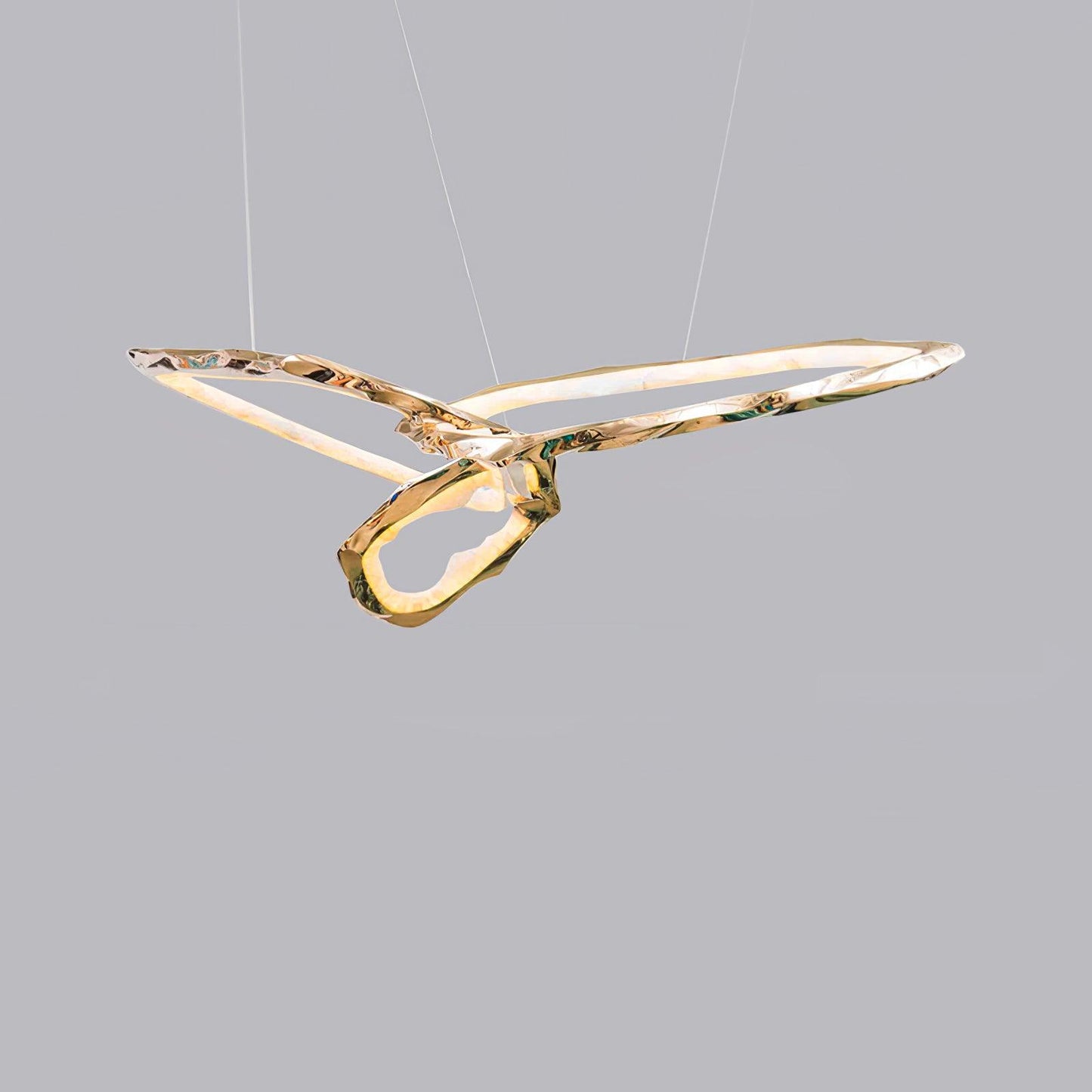 Cloud Rings Series Brass Chandelier - YIOSI