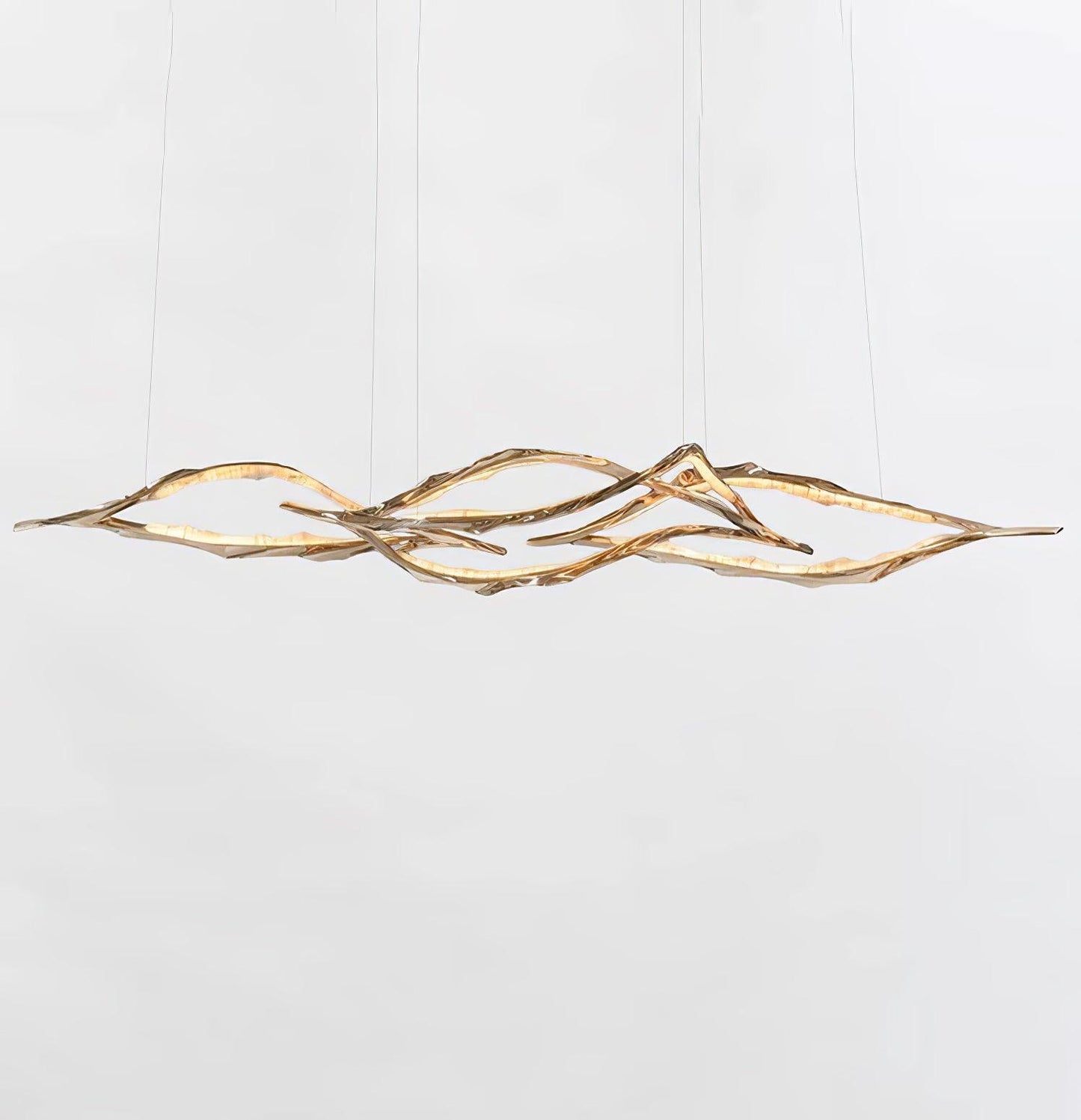 Cloud Rings Series Brass Chandelier - YIOSI