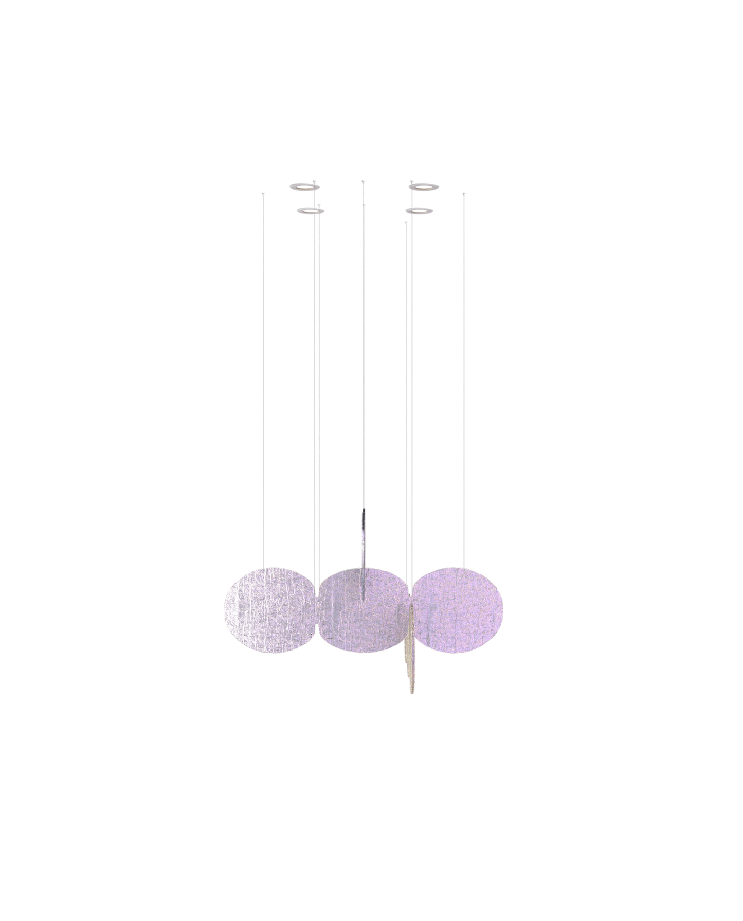 Clouds Iridescent Disc Chandelier - YIOSI