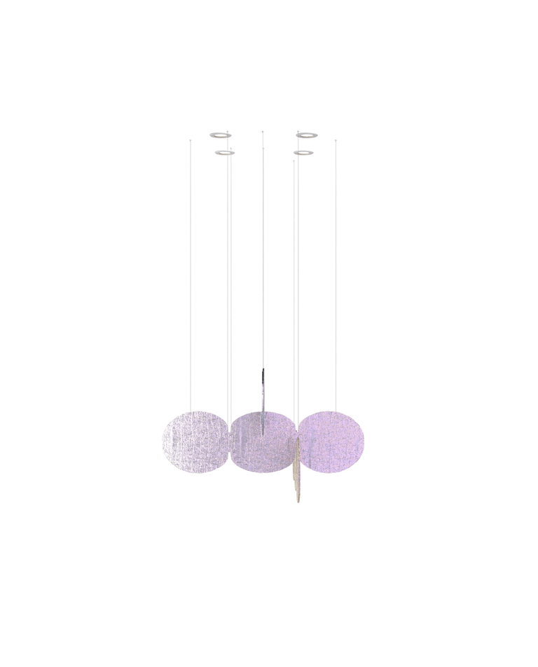 Clouds Iridescent Disc Chandelier - YIOSI