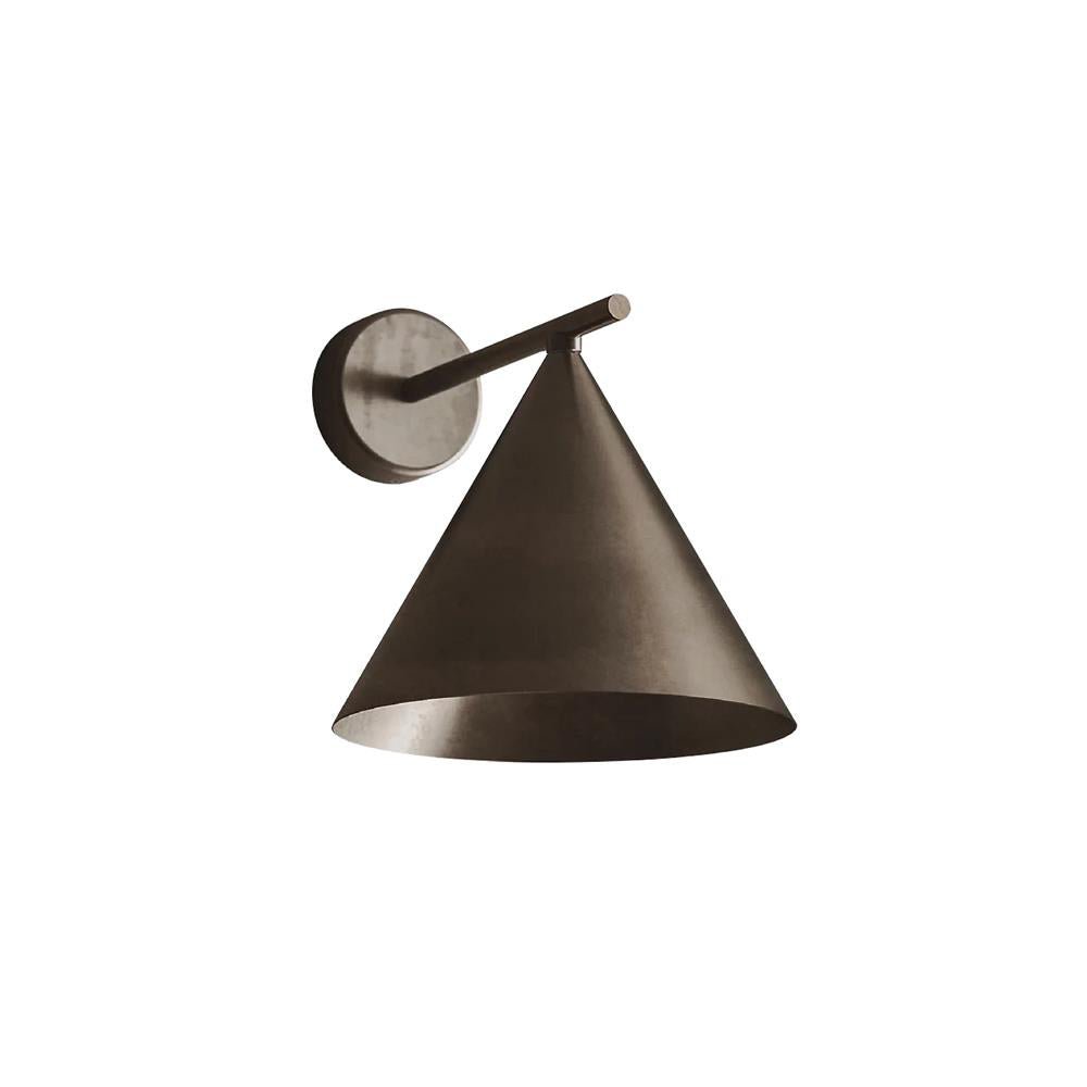 Vakkerlight Cone Metal Wall Lamp – Gold/Black Warm Light