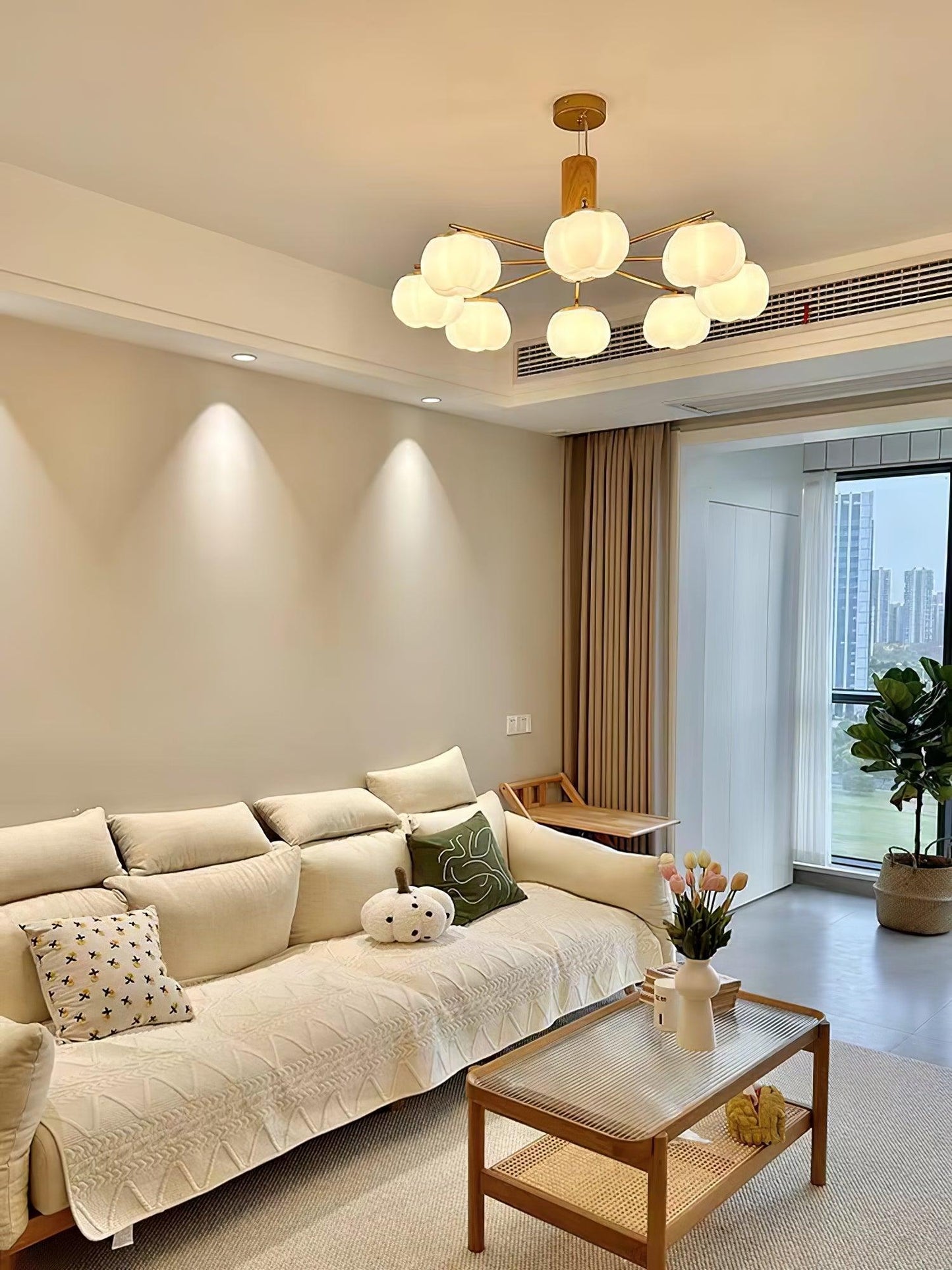 Cotton Balls Chandelier - YIOSI
