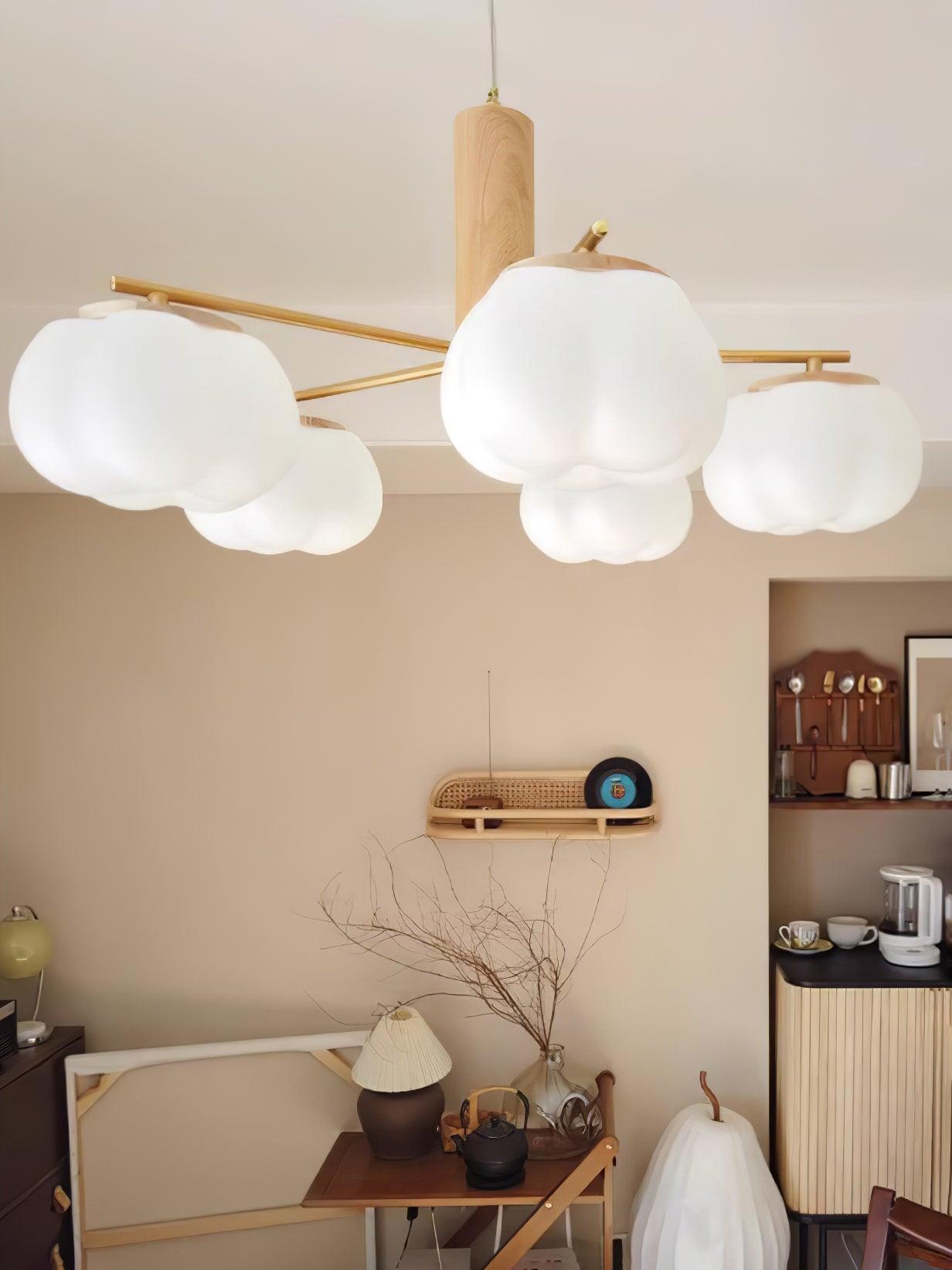 Cotton Balls Chandelier - YIOSI