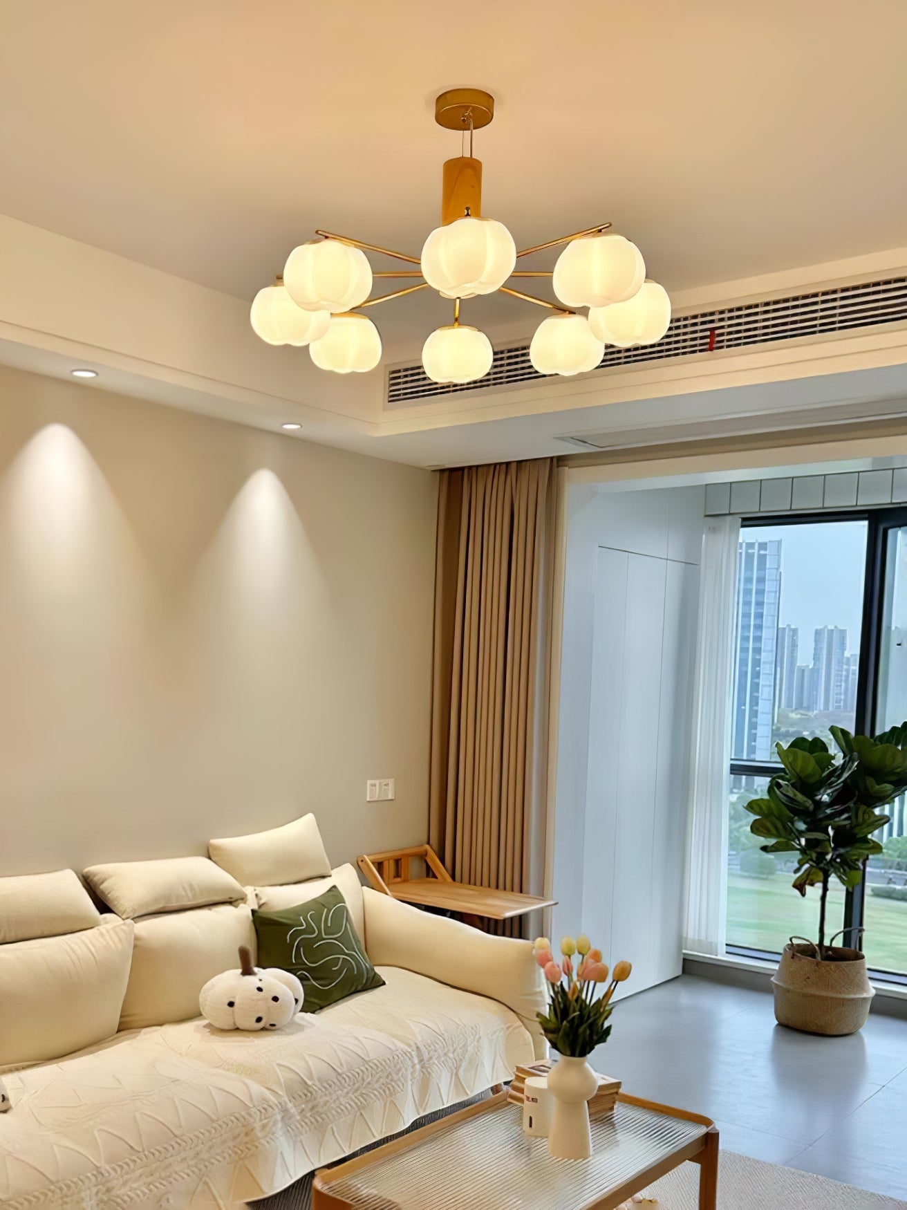 Cotton Balls Chandelier - YIOSI