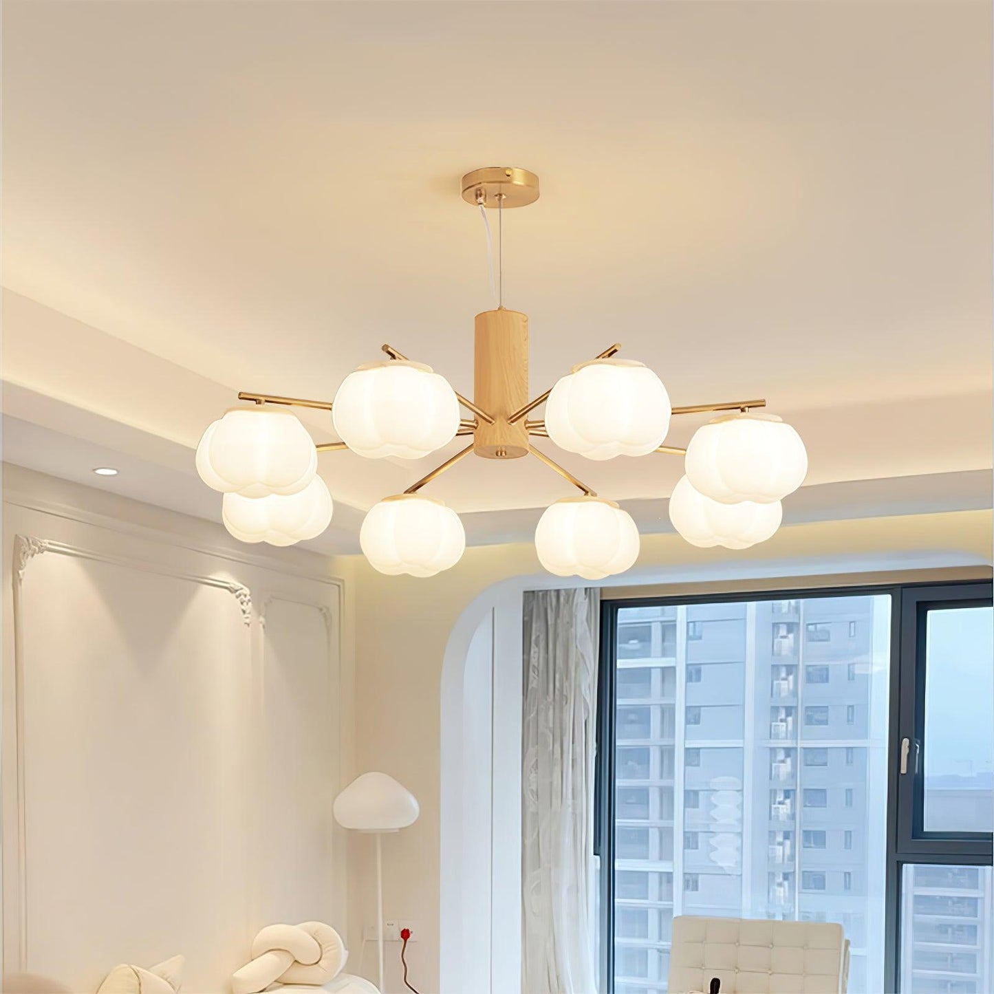 Cotton Balls Chandelier - YIOSI