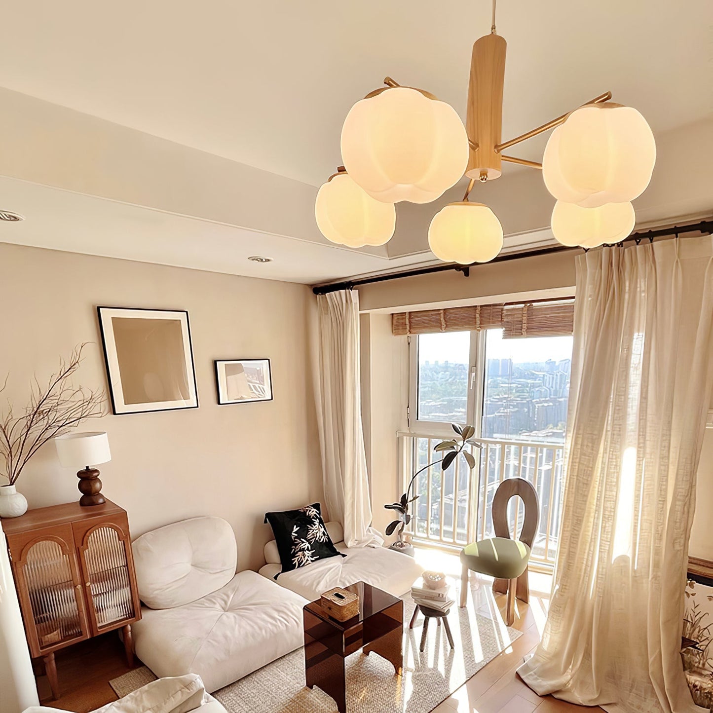 Cotton Balls Chandelier - YIOSI