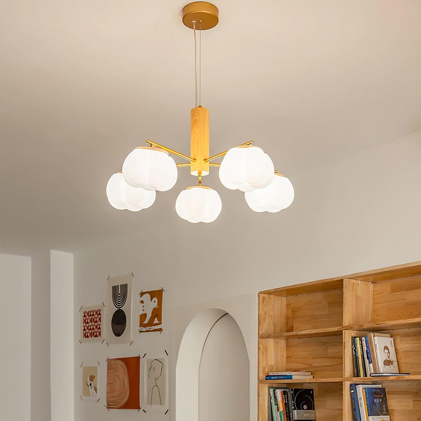 Cotton Balls Chandelier - YIOSI