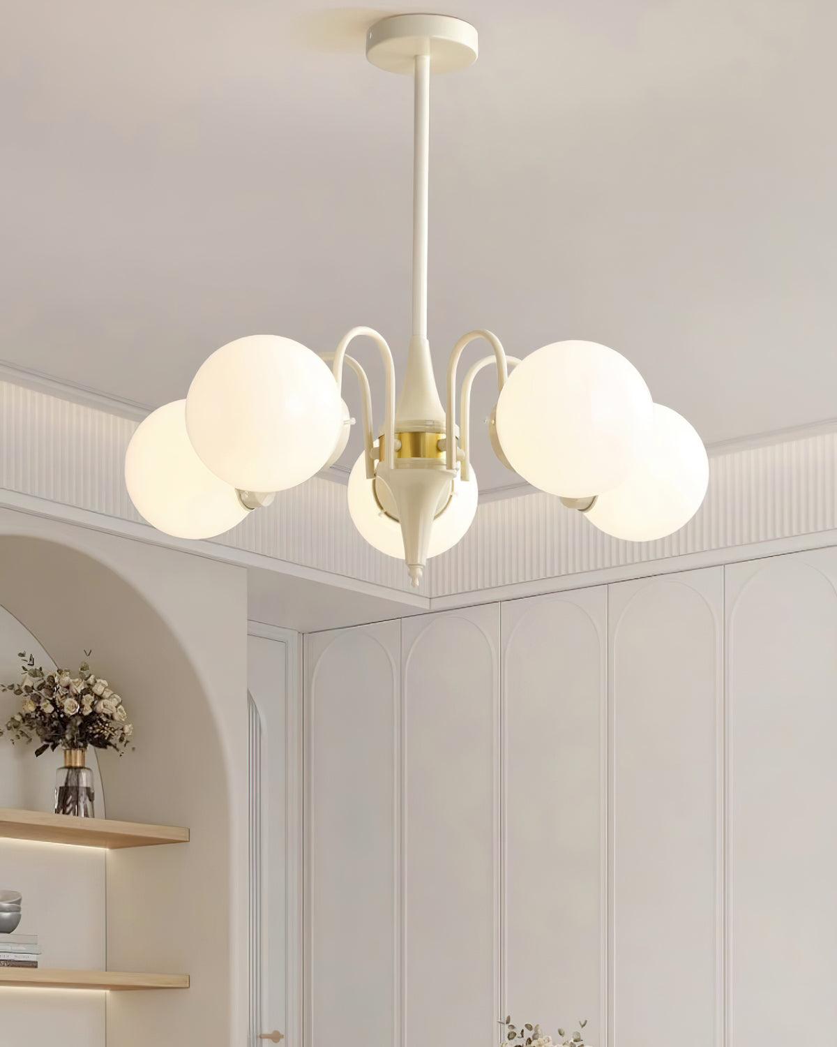 Cream Ball Chandelier - YIOSI