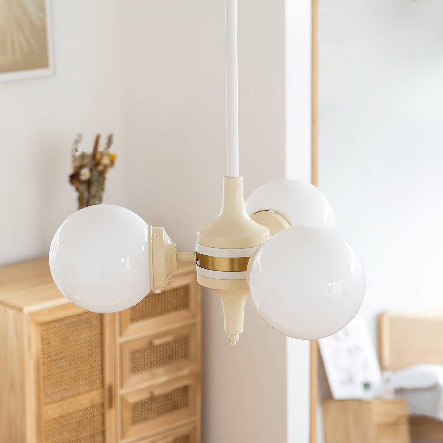 Cream Ball Chandelier - YIOSI