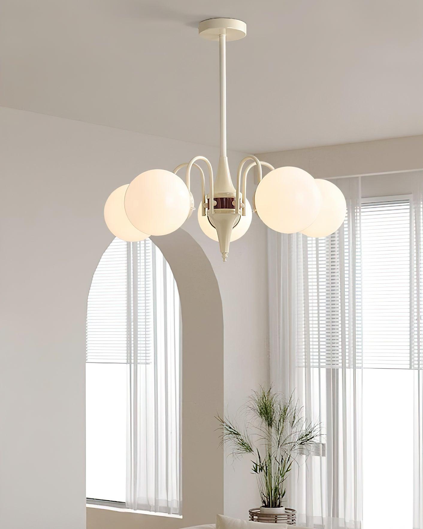 Cream Ball Chandelier - YIOSI