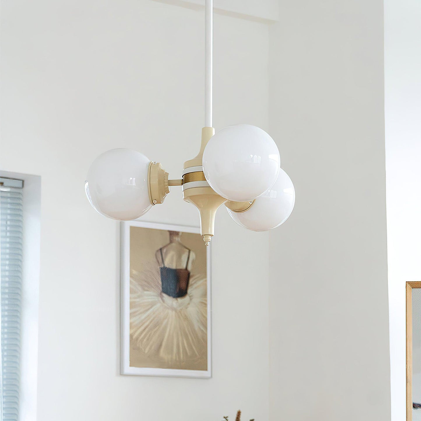Cream Ball Chandelier - YIOSI