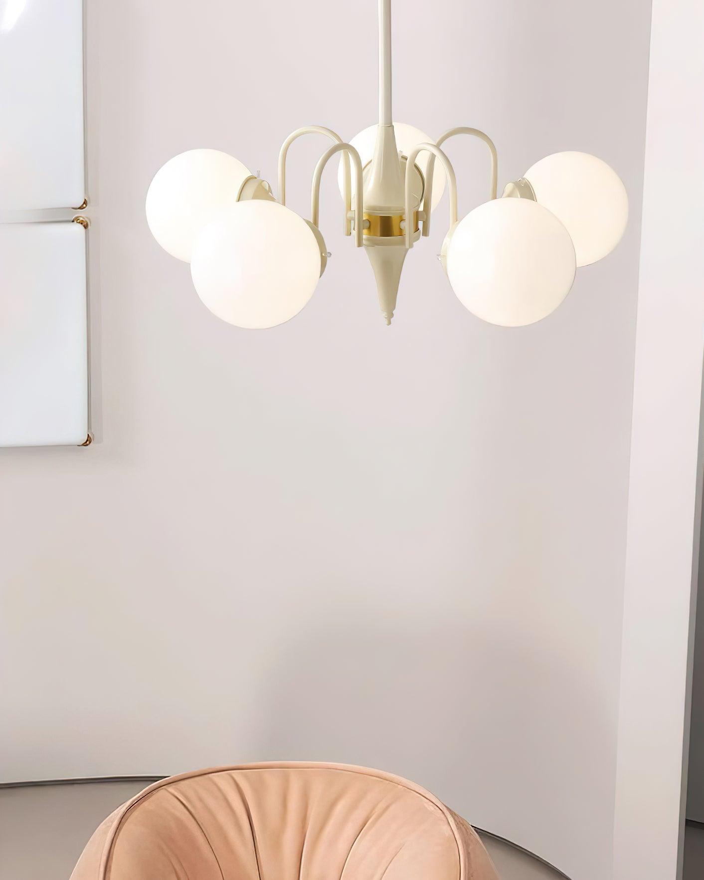 Cream Ball Chandelier - YIOSI