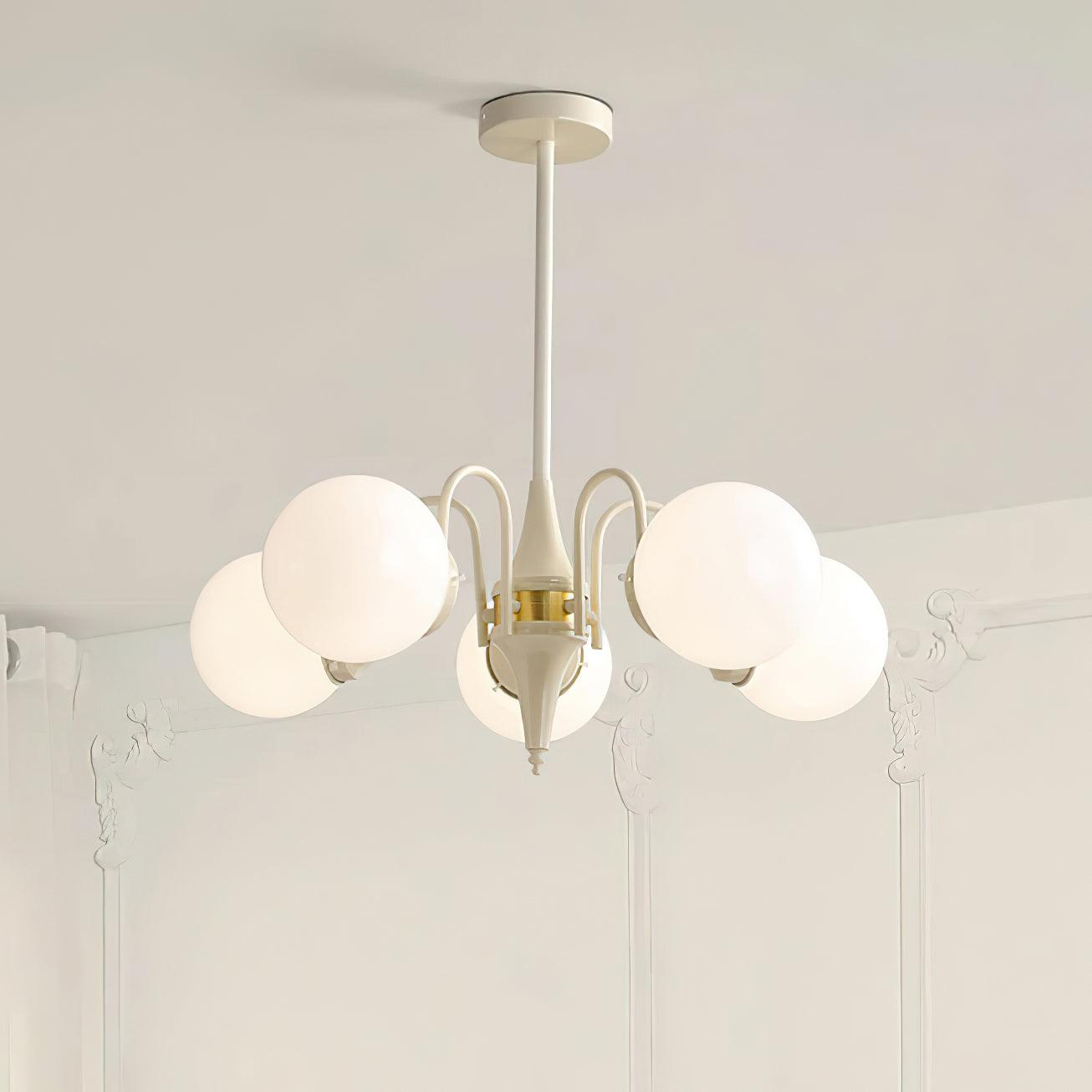 Cream Ball Chandelier - YIOSI