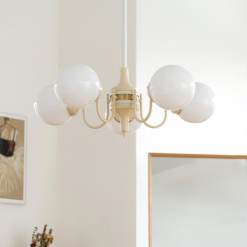 Cream Ball Chandelier - YIOSI