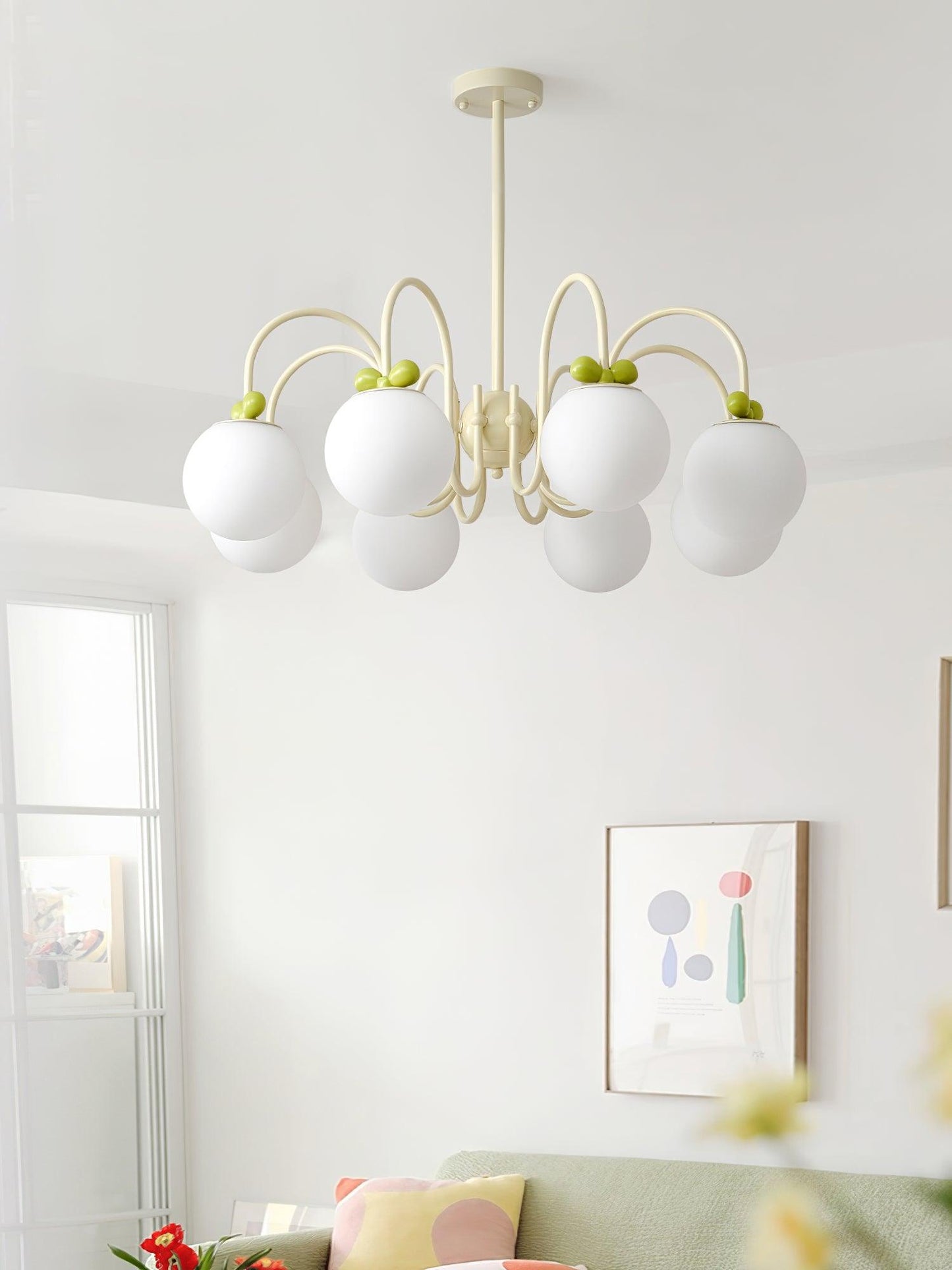 Cream Cherry Chandelier - YIOSI