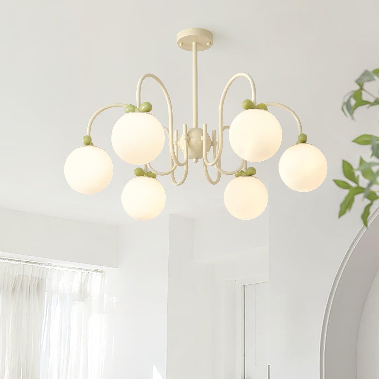Cream Cherry Chandelier - YIOSI