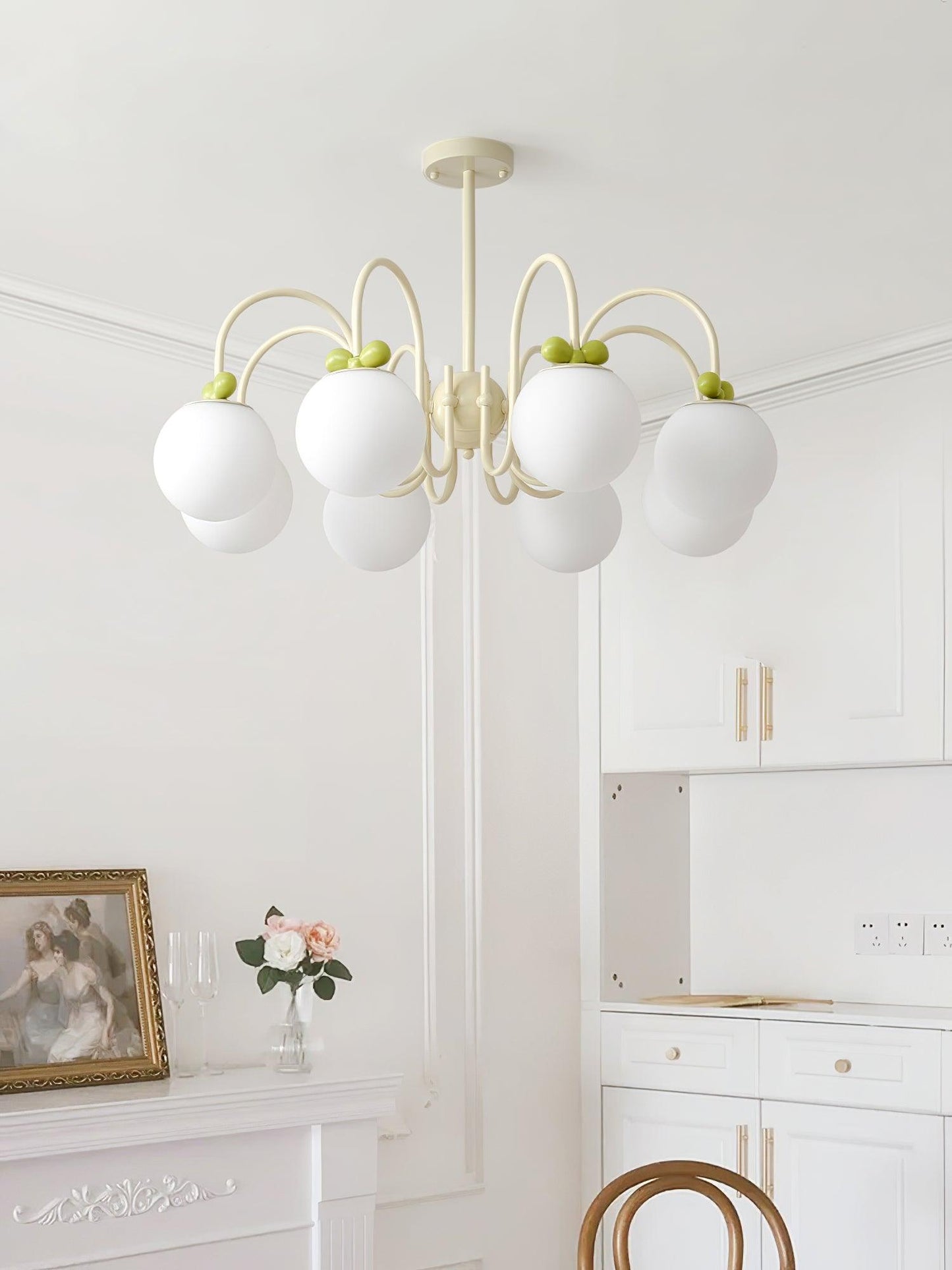 Cream Cherry Chandelier - YIOSI