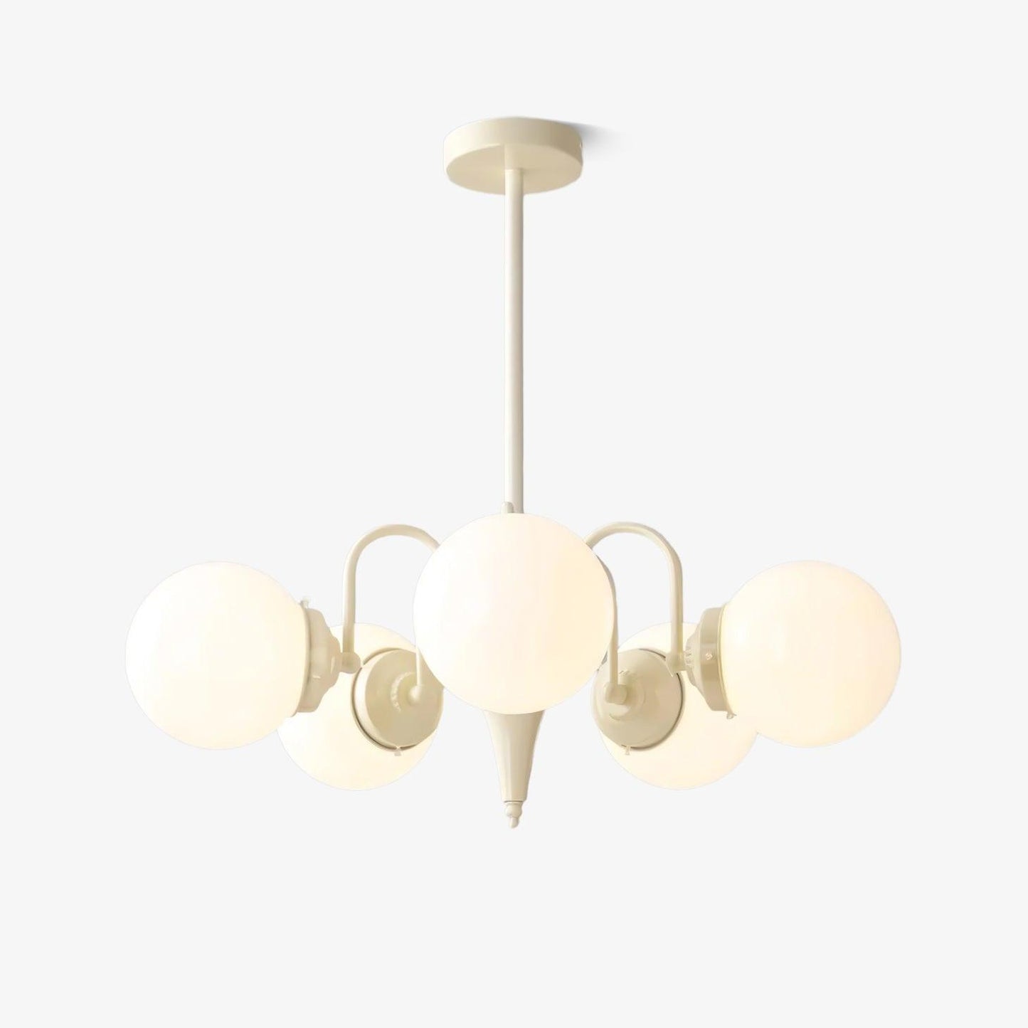 Cream Glass Ball Chandelier - YIOSI
