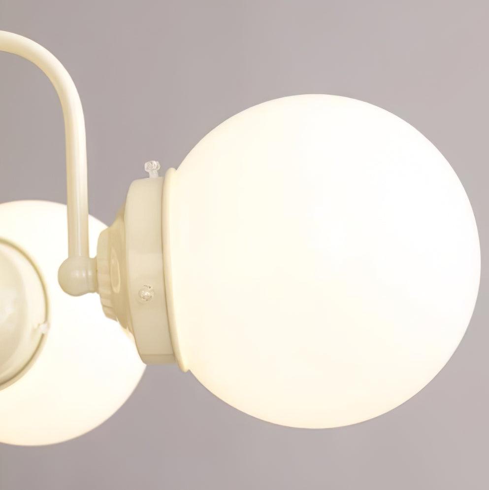 Cream Glass Ball Chandelier - YIOSI