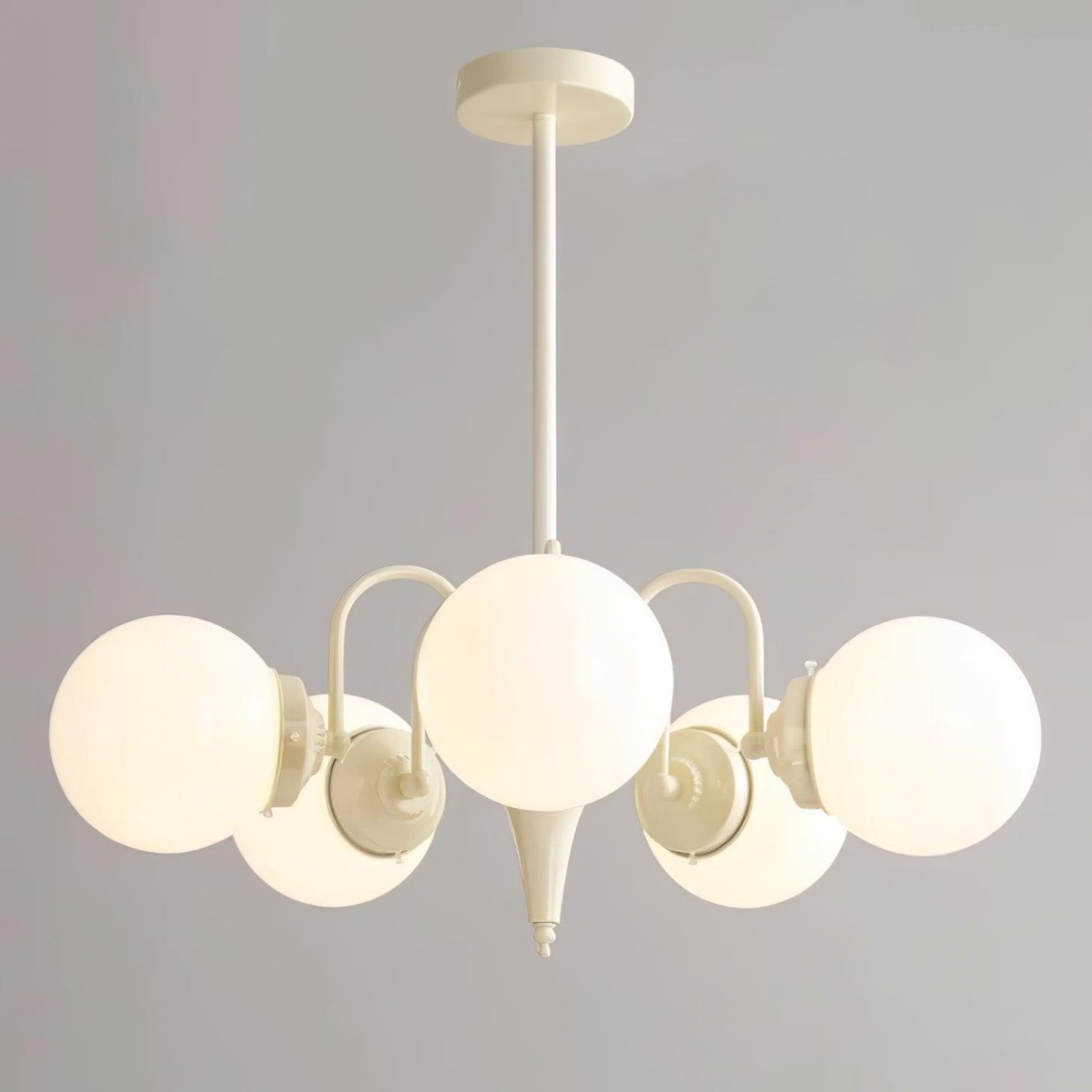 Cream Glass Ball Chandelier - YIOSI