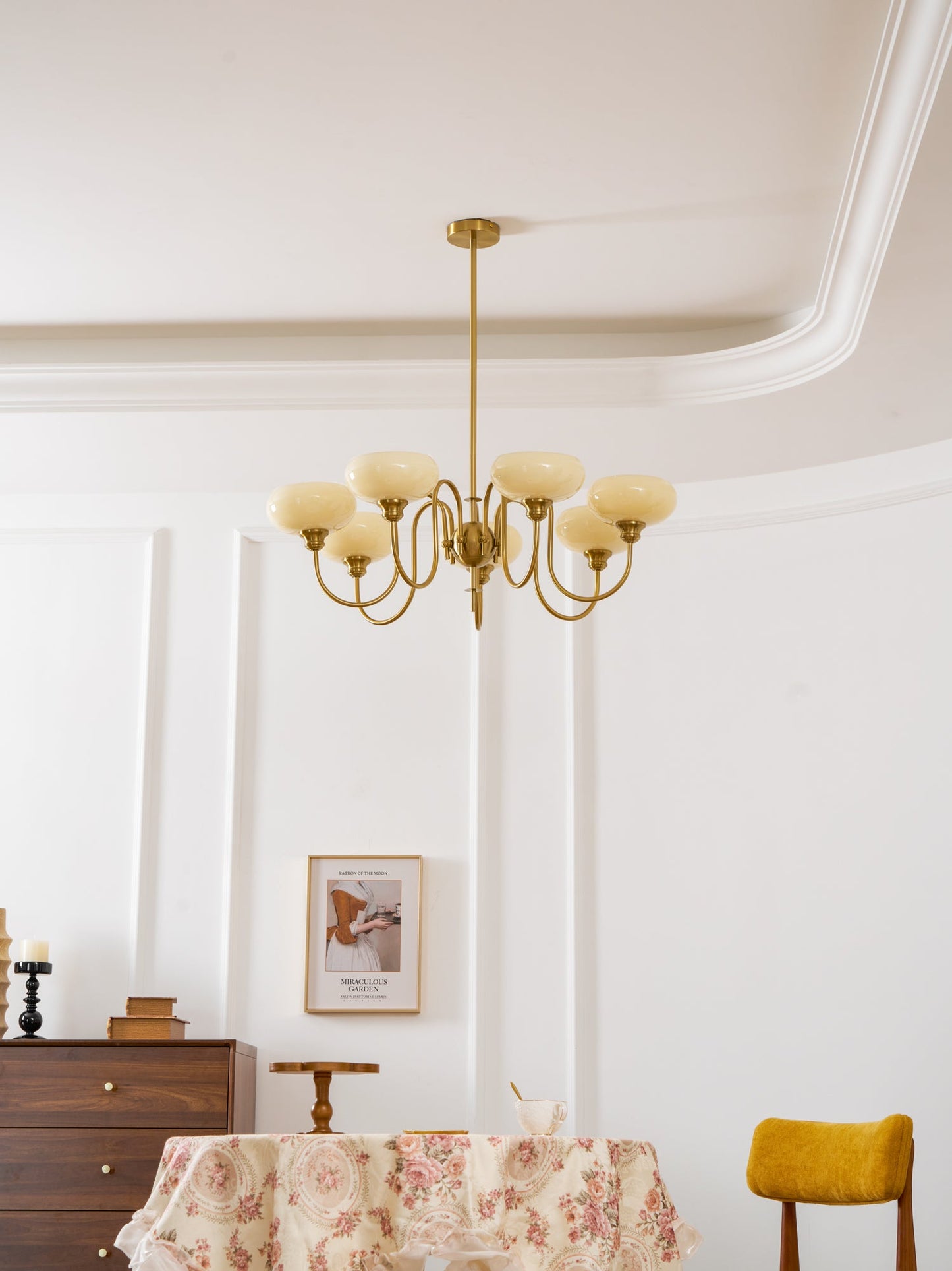 Creamy Persimmon Chandelier - YIOSI