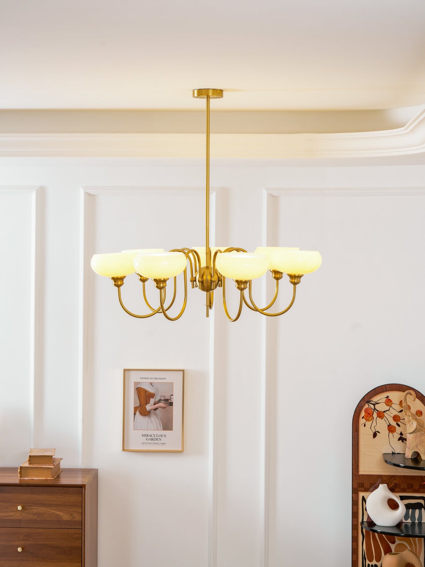 Creamy Persimmon Chandelier - YIOSI