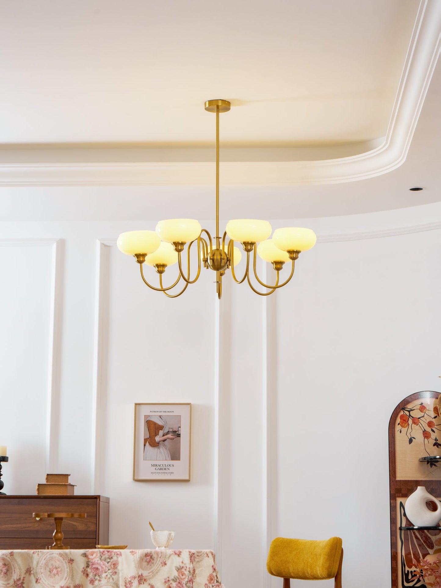 Creamy Persimmon Chandelier - YIOSI