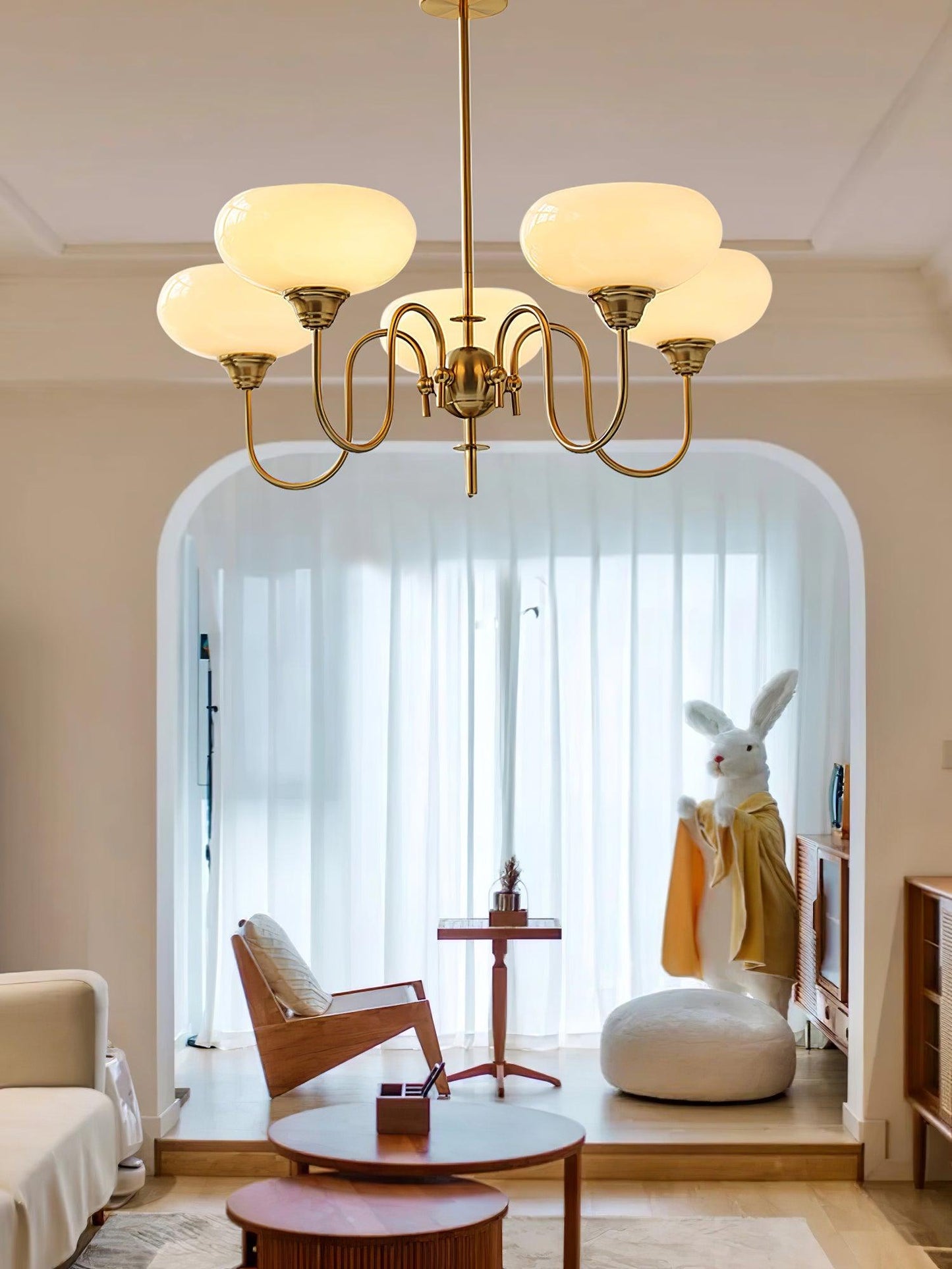 Creamy Persimmon Chandelier - YIOSI